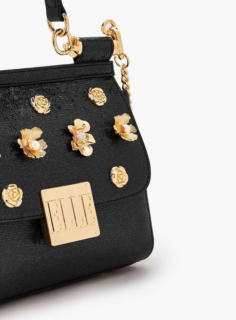 شنطة ساتشيل مزينة بحليات زهرية مع حزام سلسلة من إيل-women-bagsandwallets-handbags-image-5