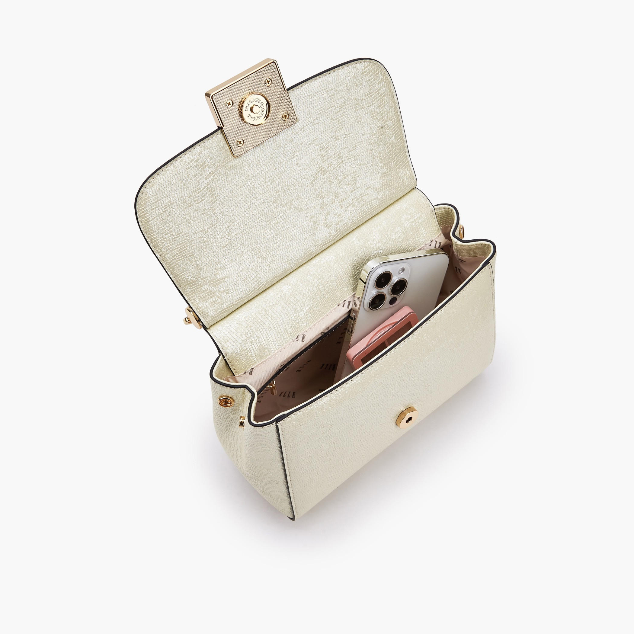 Elle Floral Embellished Satchel Bag with Chain Strap-women-bagsandwallets-handbags-image-7