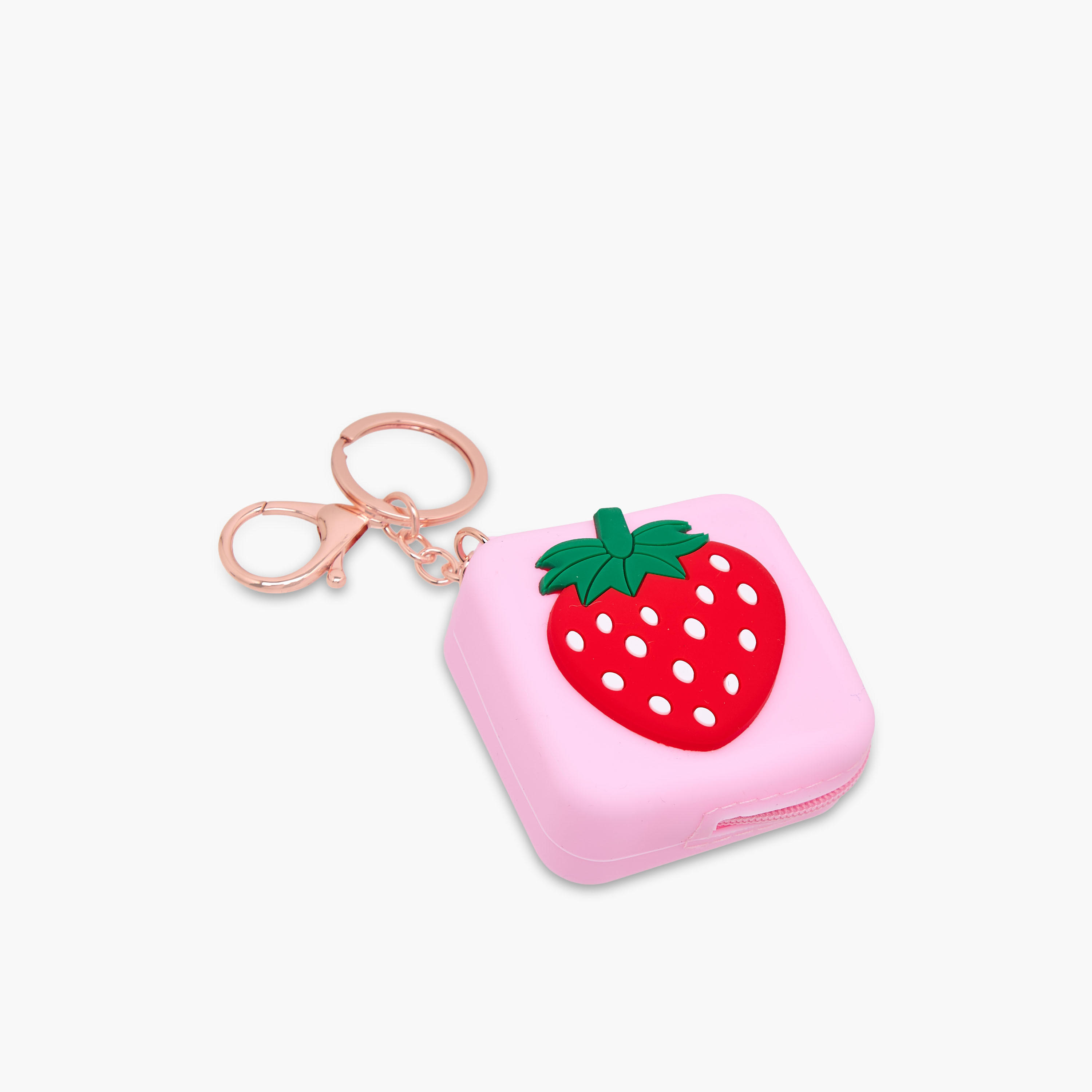 Bag Charm with Strawberry Embossed Design-girls-accessories-keyringsandbagcharms-image-2