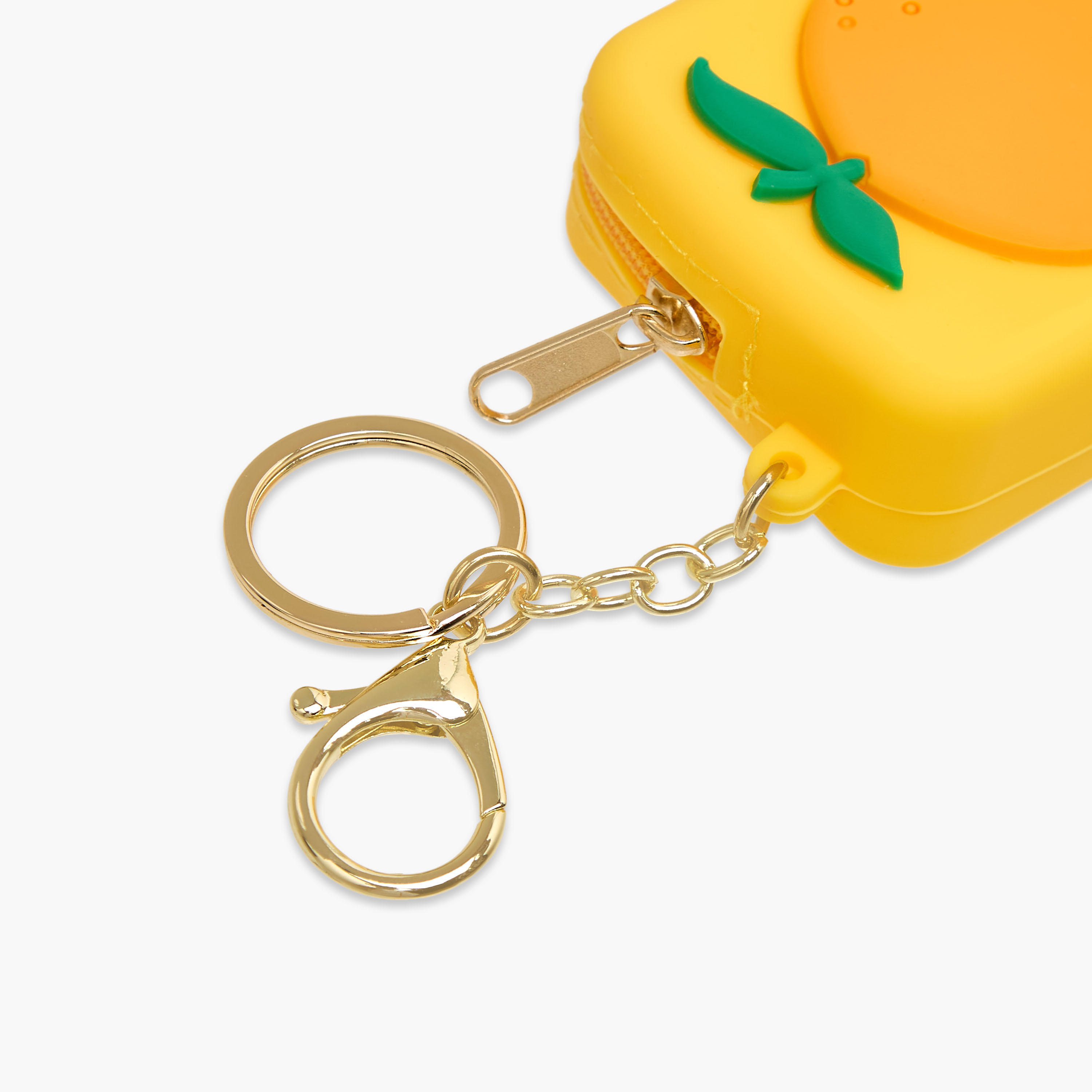 Bag Charm with Orange Embossed Design-girls-accessories-keyringsandbagcharms-image-3
