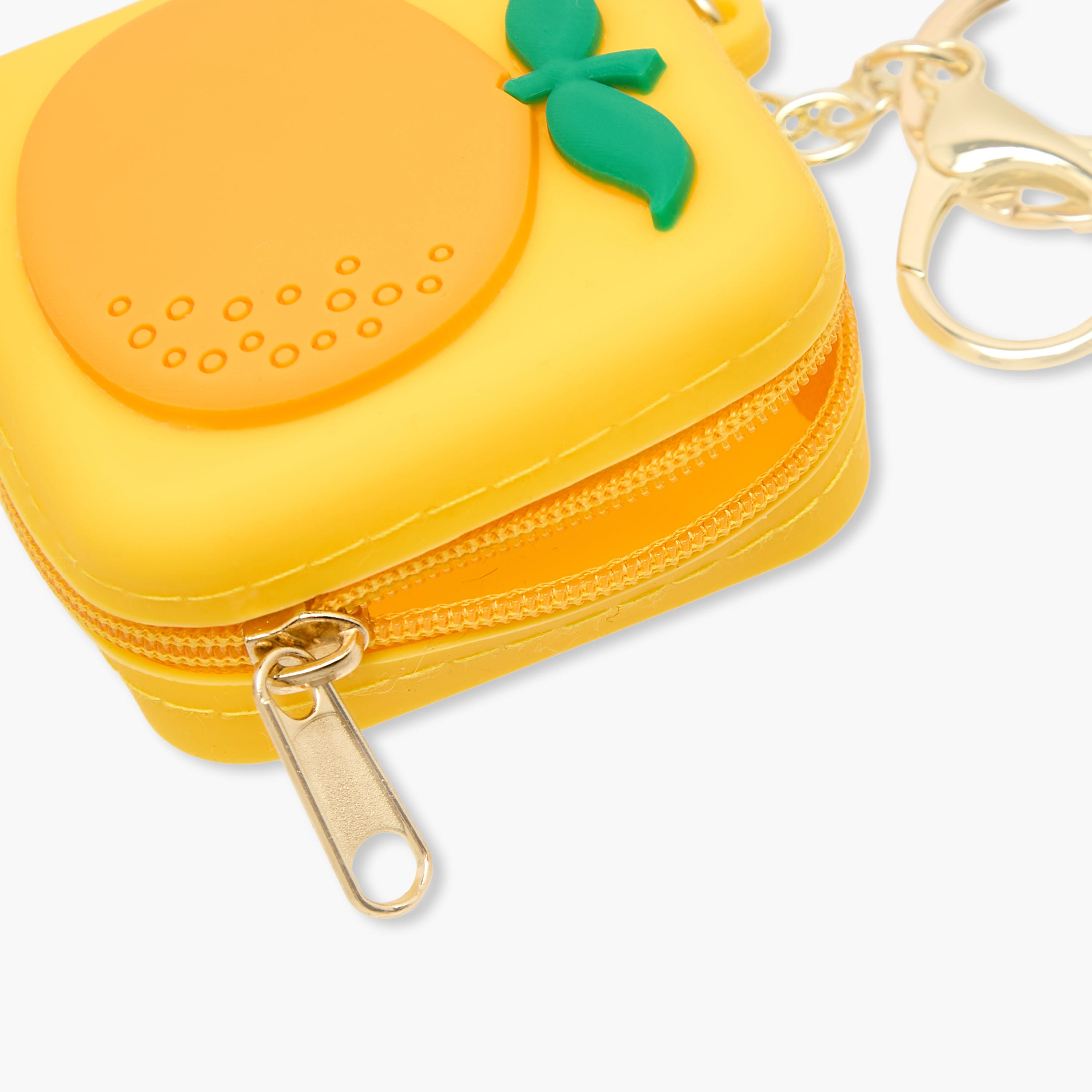 Bag Charm with Orange Embossed Design-girls-accessories-keyringsandbagcharms-image-4