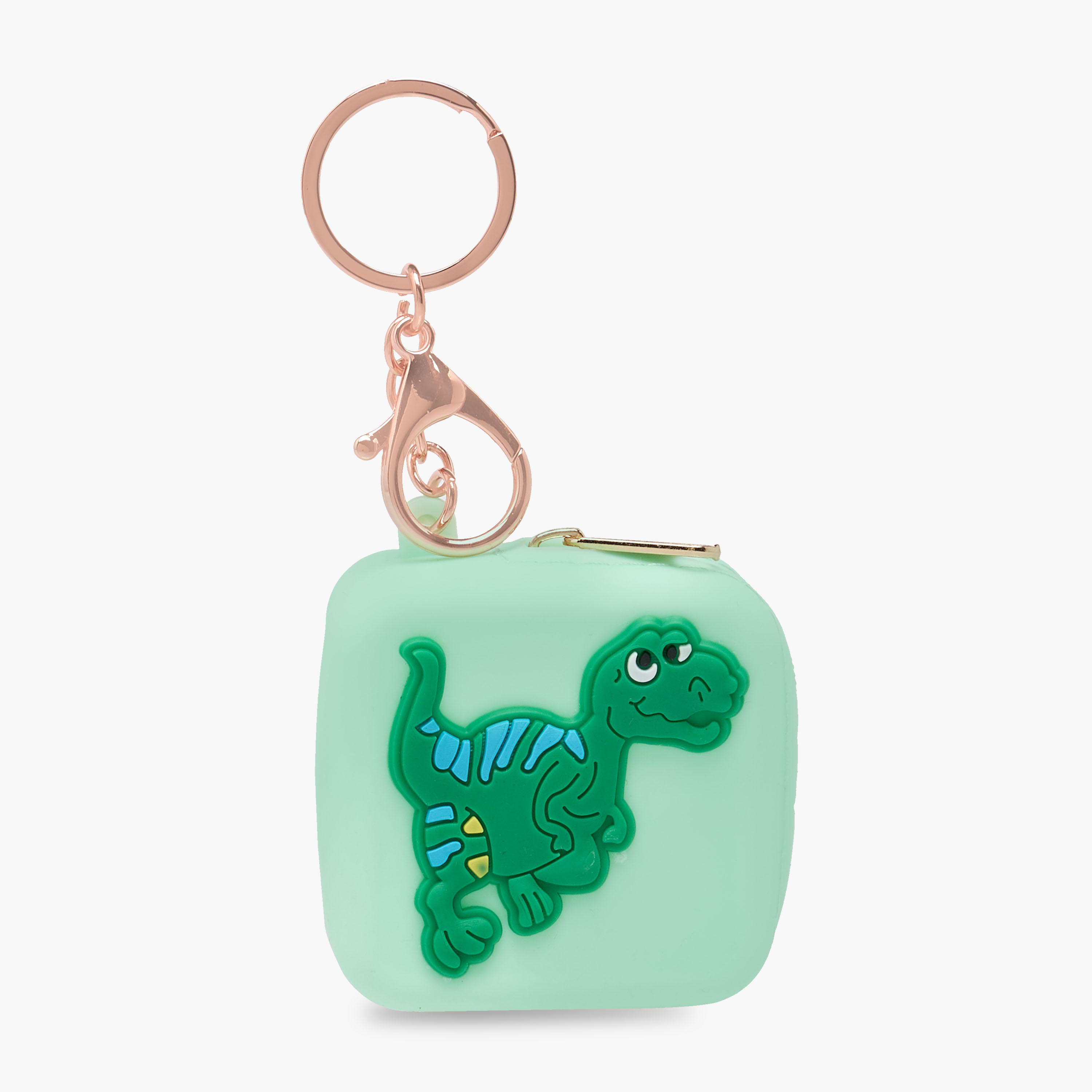Bag Charm with Dinosaur Embossed Design-girls-accessories-keyringsandbagcharms-image-1