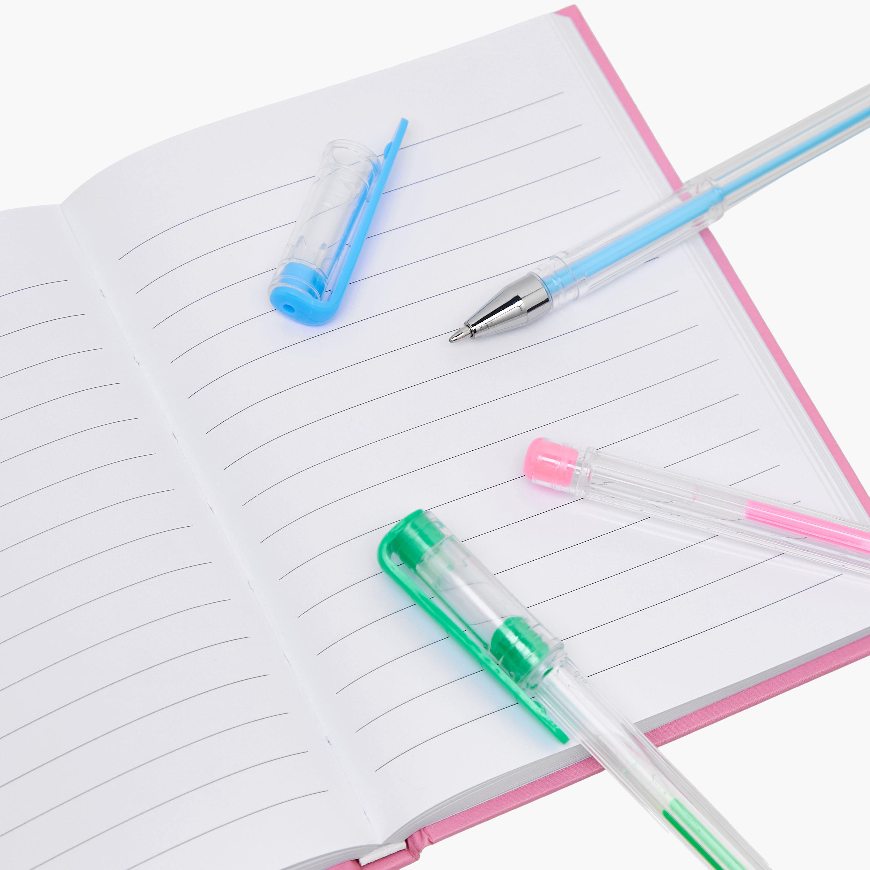 Panda Print Stationery Set with Notebook, Stickers, Pens - 6-Piece-school-stationery-sets-image-9
