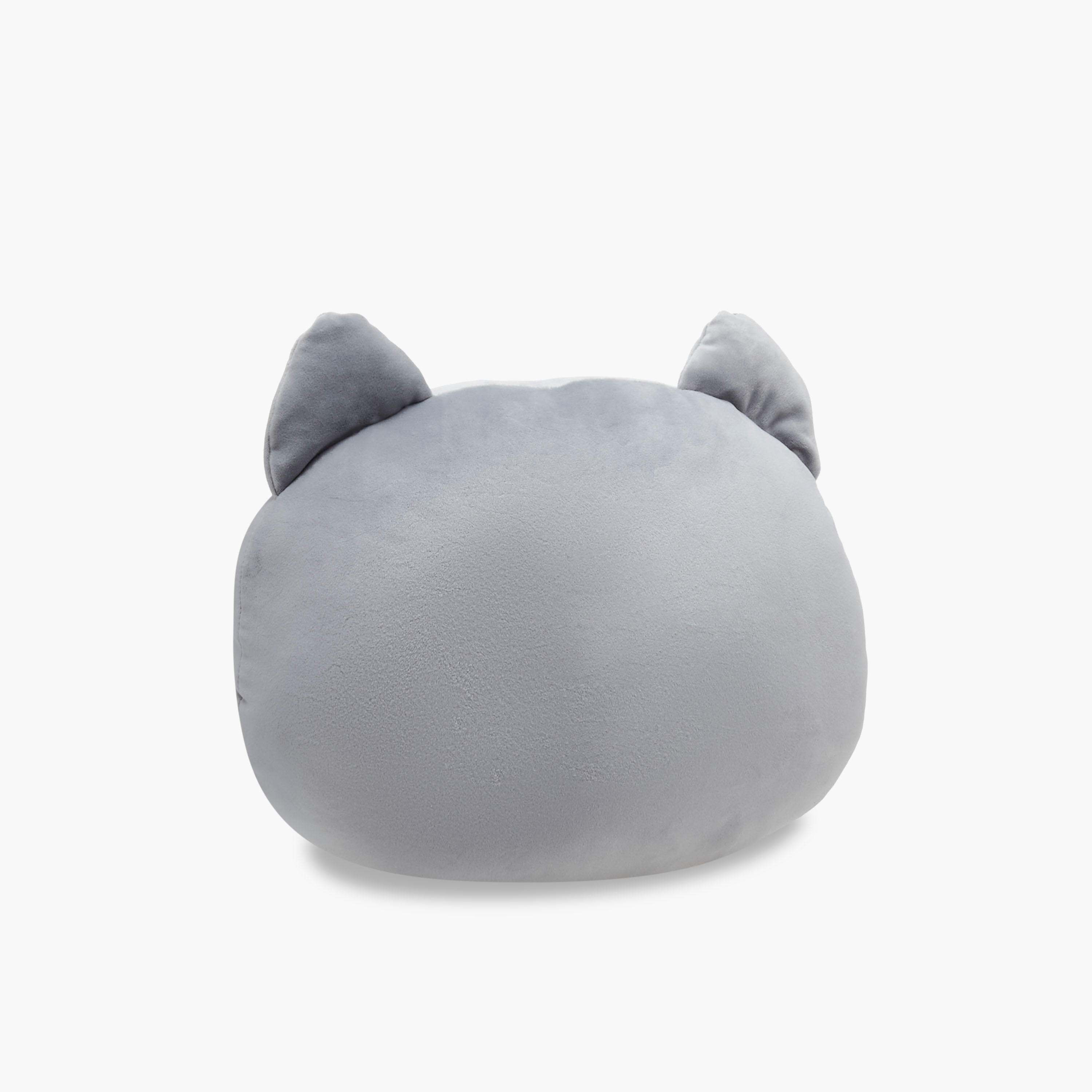 Cat Plush Cushion - 38x30x12 cms-household-cushionsandthrows-filledcushions-decorativecushions-image-3