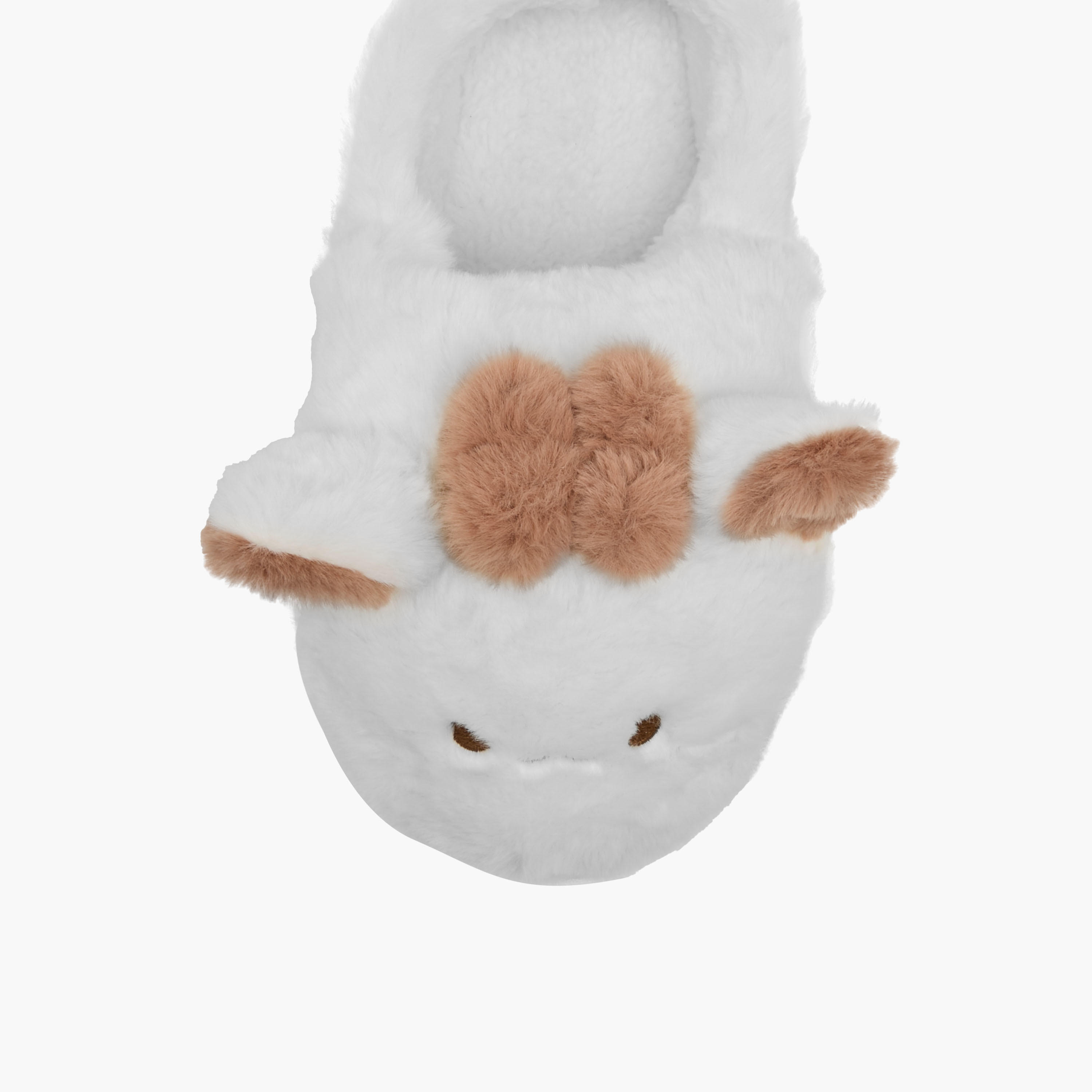 Girls Cat Plush Bedroom Mules-girls-shoes-flipflopsandslides-image-4