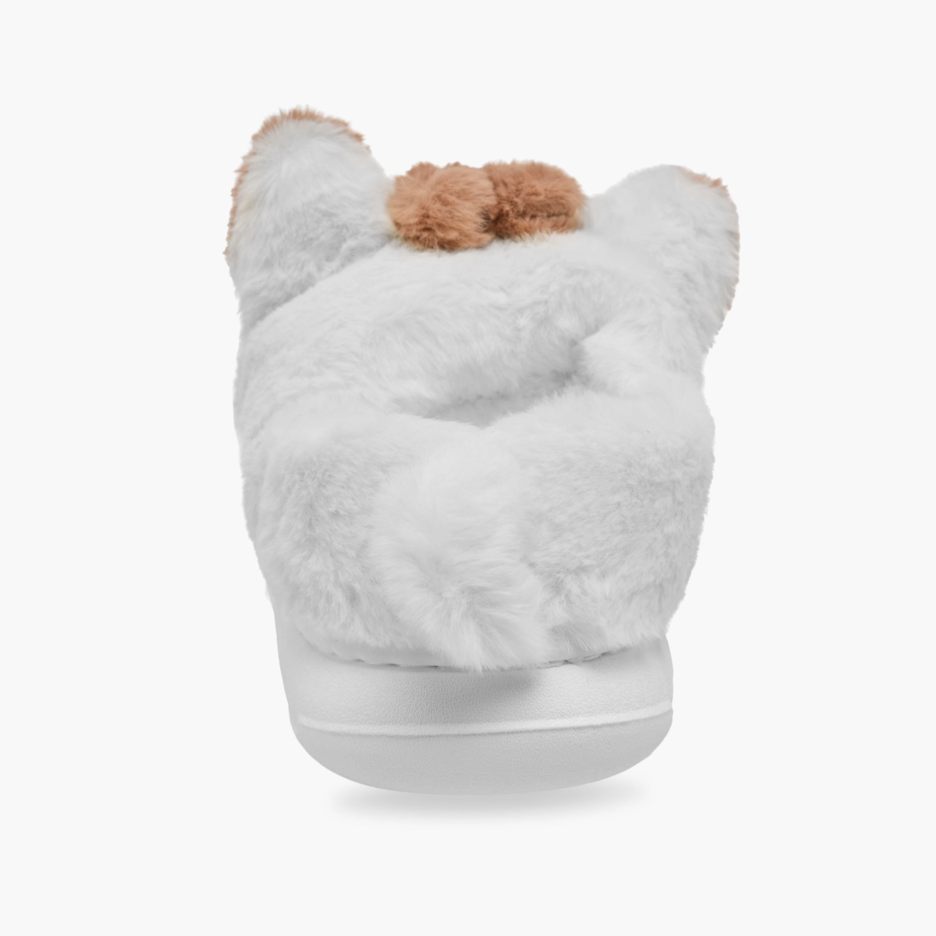 Girls Cat Plush Bedroom Mules-girls-shoes-flipflopsandslides-image-5