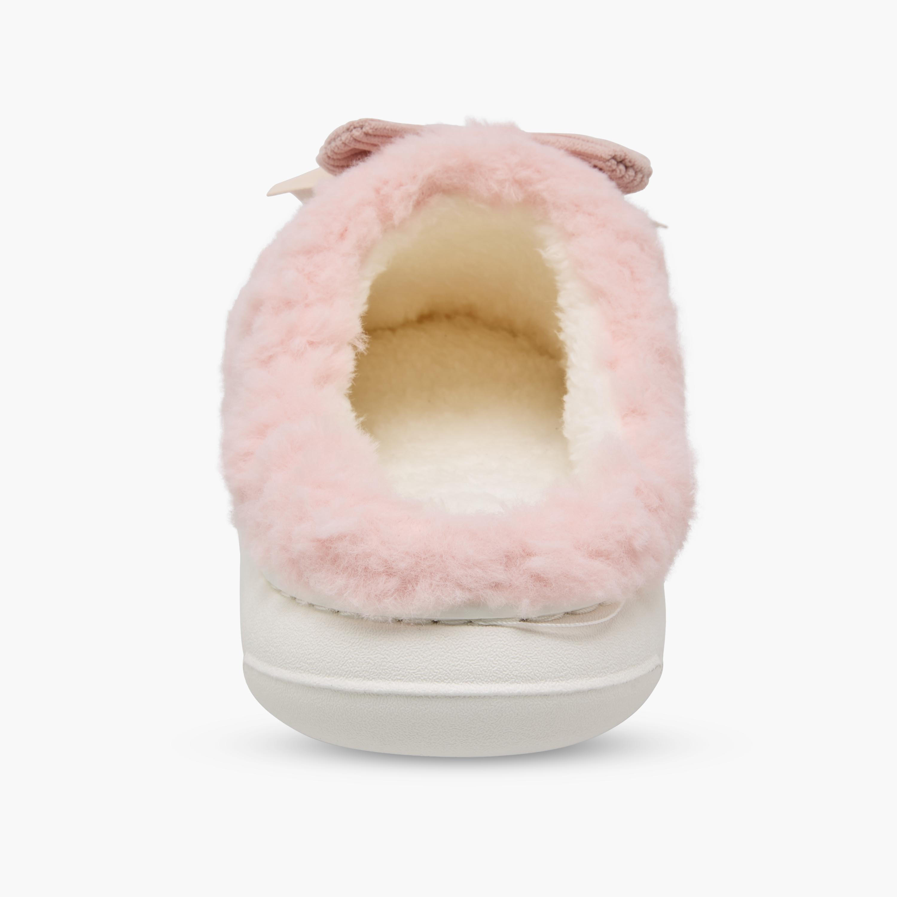 Girls Bow Detail Bedroom Mules-girls-shoes-flipflopsandslides-image-5