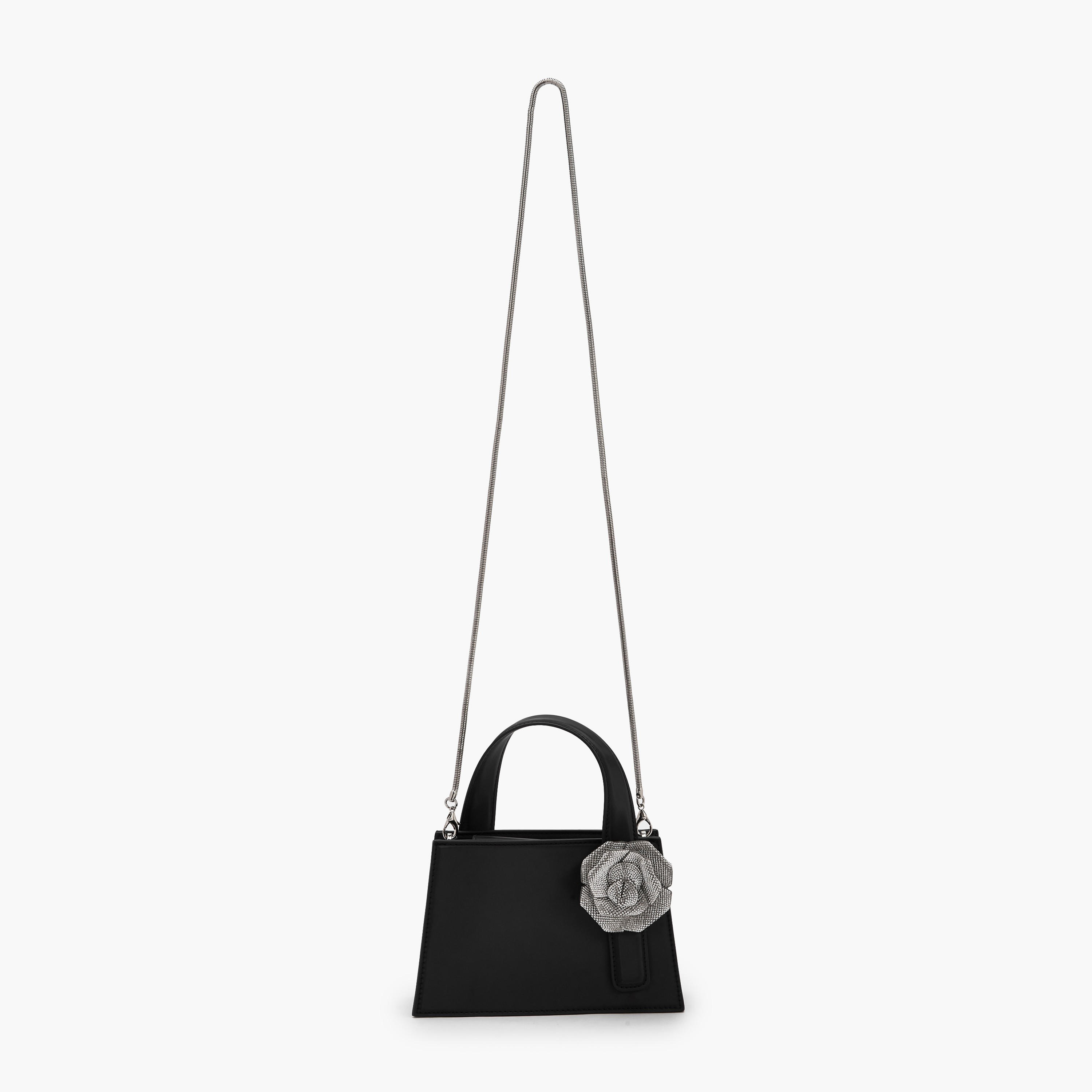 Celeste Floral Embellished Tote Bag with Chain Strap-women-bagsandwallets-handbags-image-3