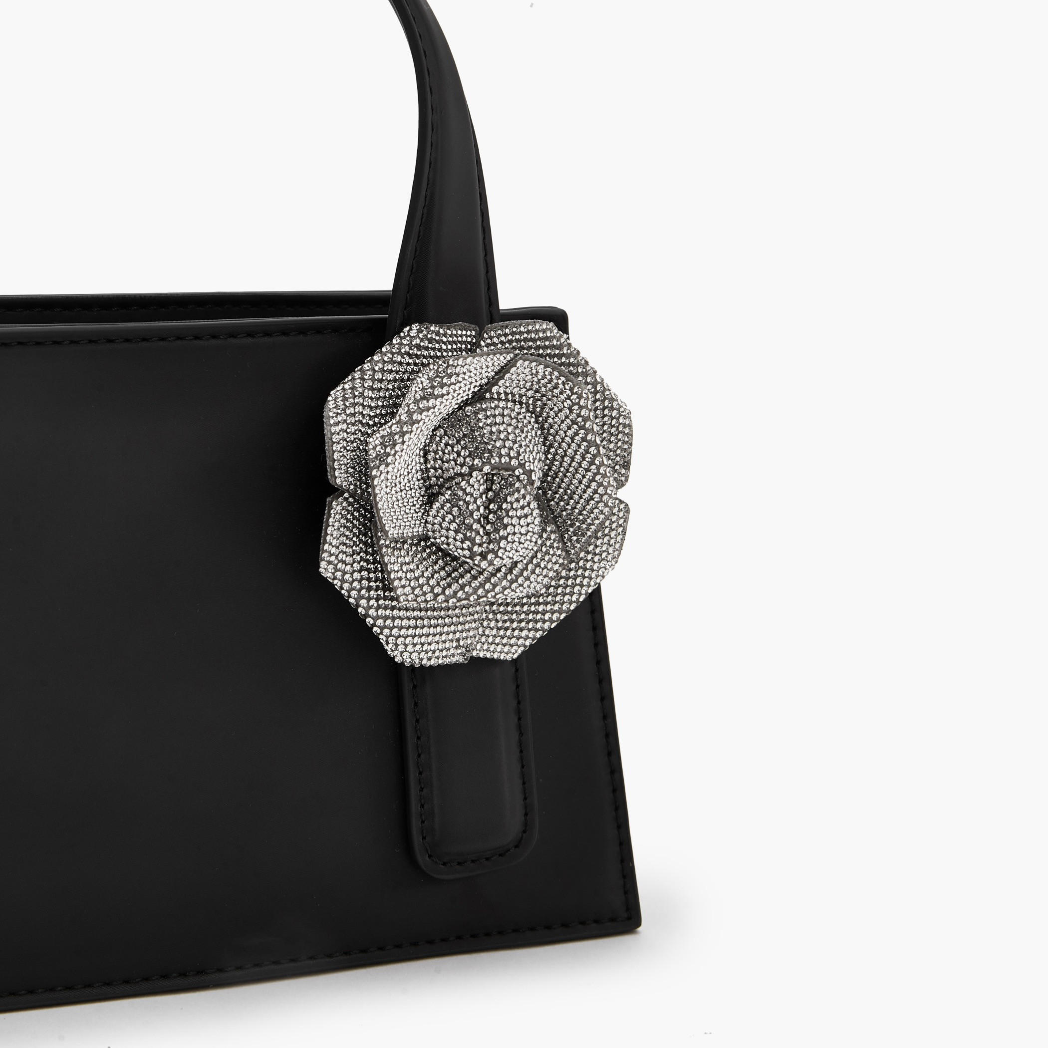 Celeste Floral Embellished Tote Bag with Chain Strap-women-bagsandwallets-handbags-image-5