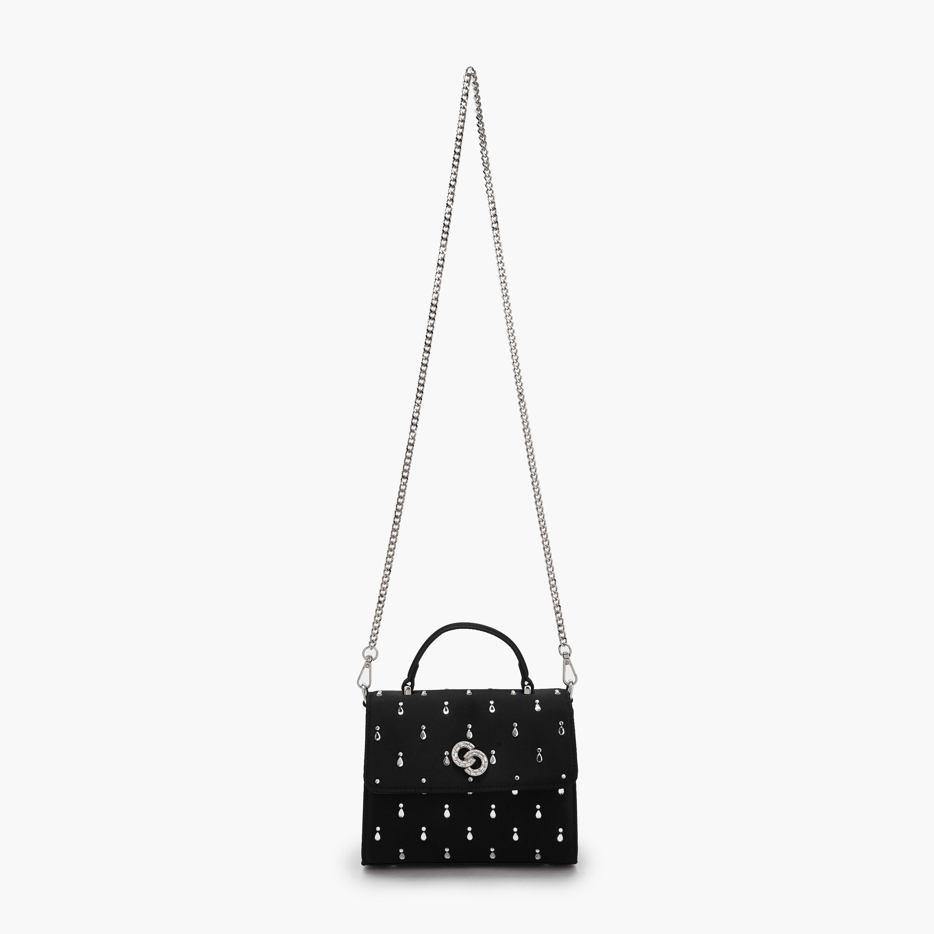Celeste Embellished Satchel Bag with Chain Strap-women-bagsandwallets-handbags-image-2