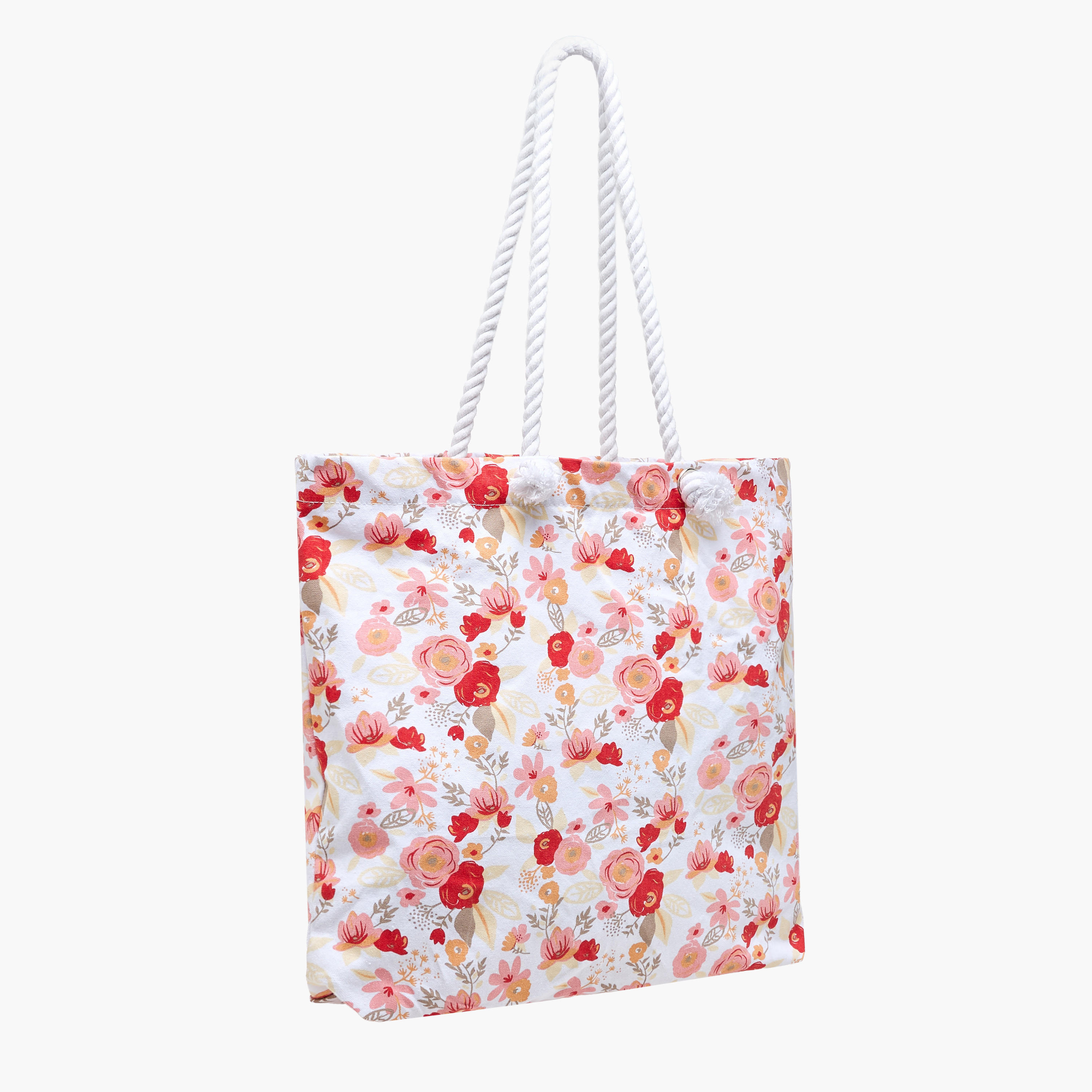 Floral Print Tote Bag with Double Handle-women-bagsandwallets-handbags-image-4