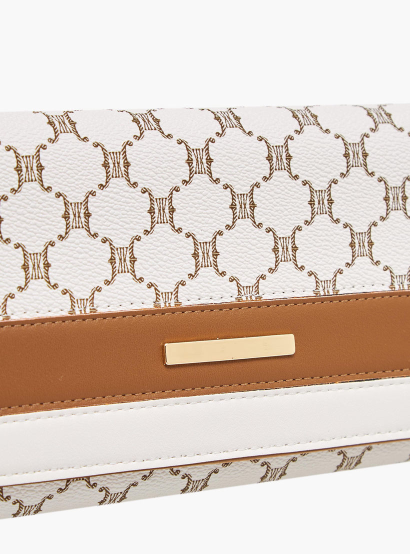 شنطة كروس بودي بحزام سلسلة وطبعات مونوجرام كودس من ساشا-women-bagsandwallets-handbags-image-5