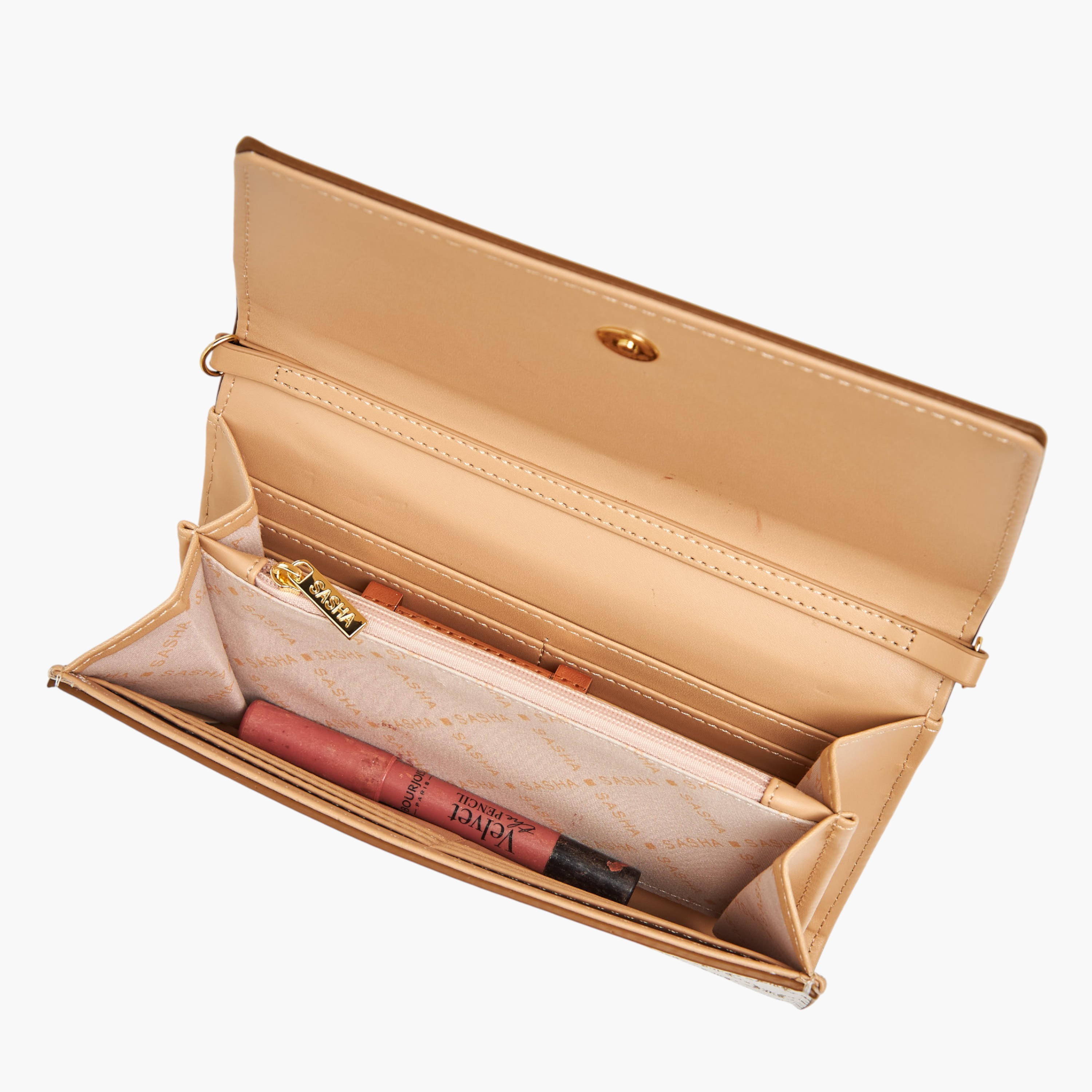 شنطة كروس بودي بحزام سلسلة وطبعات مونوجرام كودس من ساشا-women-bagsandwallets-handbags-image-9