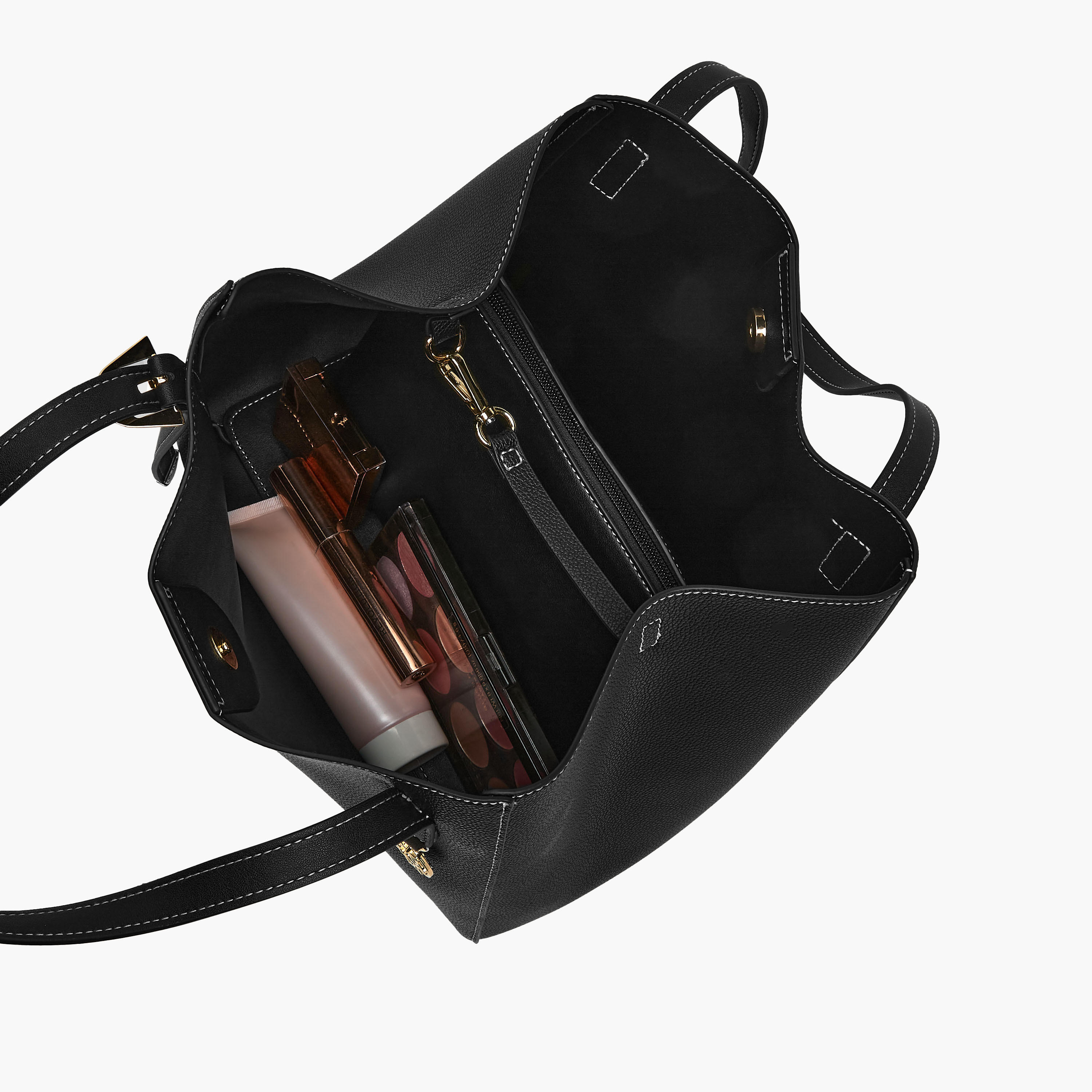 Sasha Kodes Charm Detail Shopper Bag with Pouch-women-bagsandwallets-handbags-image-9