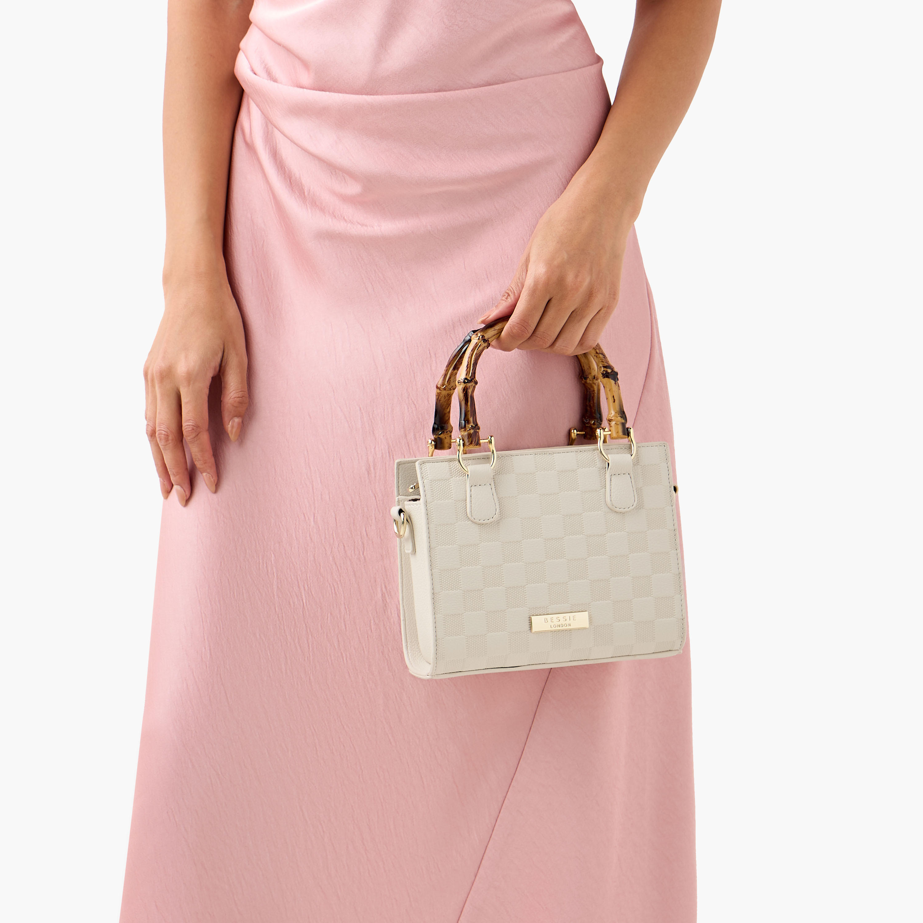 Bessie London Textured Tote Bag with Detachable Strap-women-bagsandwallets-handbags-image-2