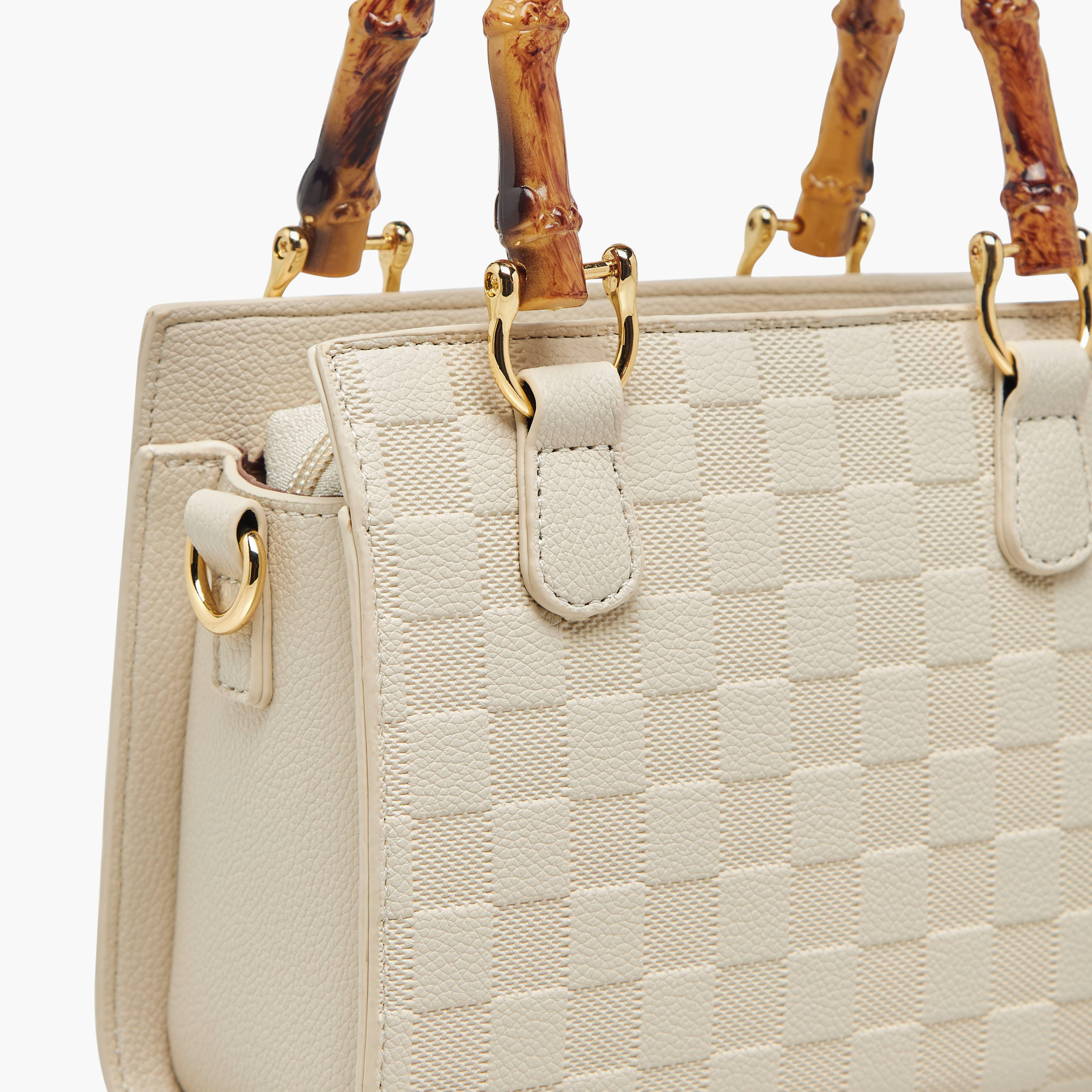 Bessie London Textured Tote Bag with Detachable Strap-women-bagsandwallets-handbags-image-6