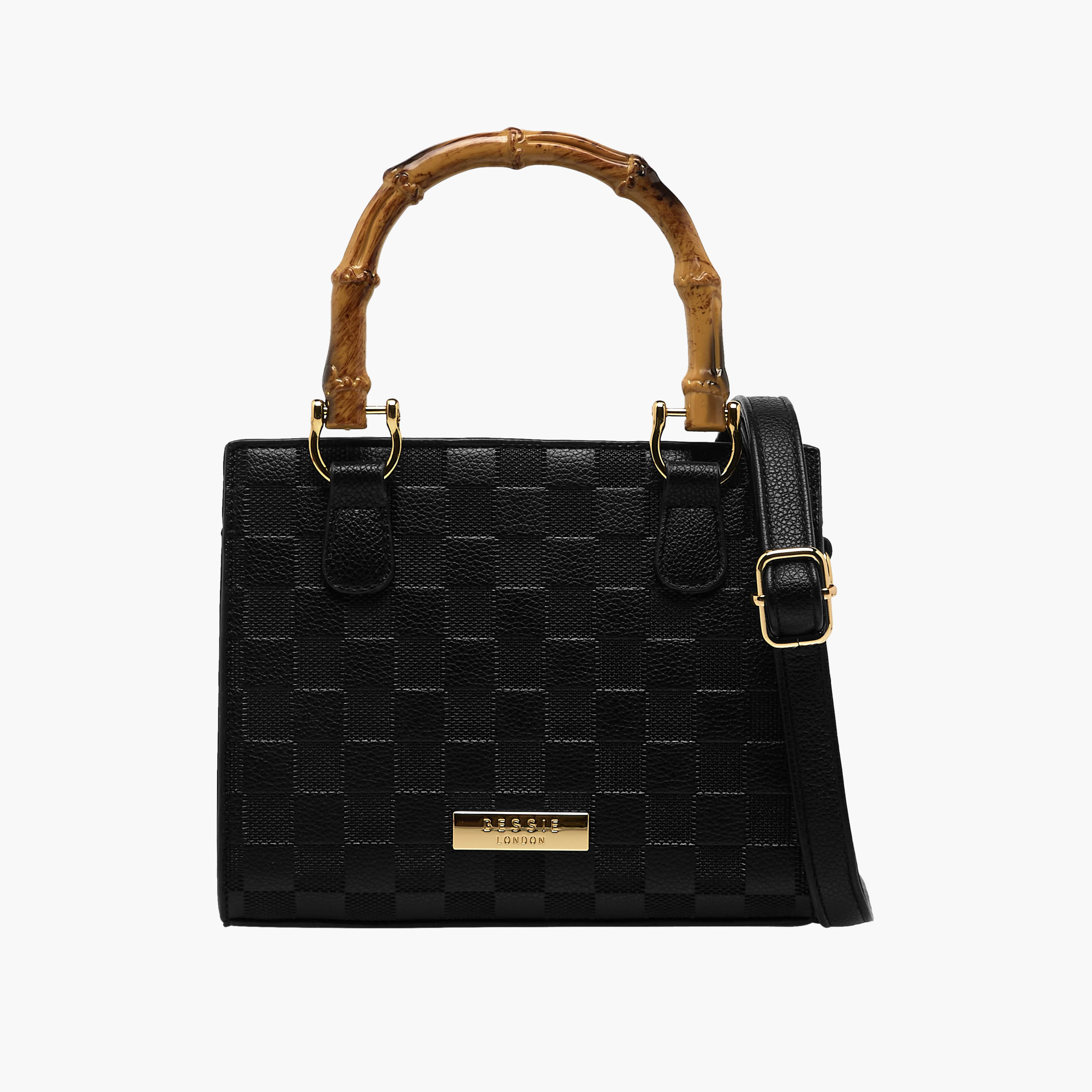 شنطة توتي بارزة الملمس بحزام قابل للفصل من بيسي لندن-women-bagsandwallets-handbags-image-1