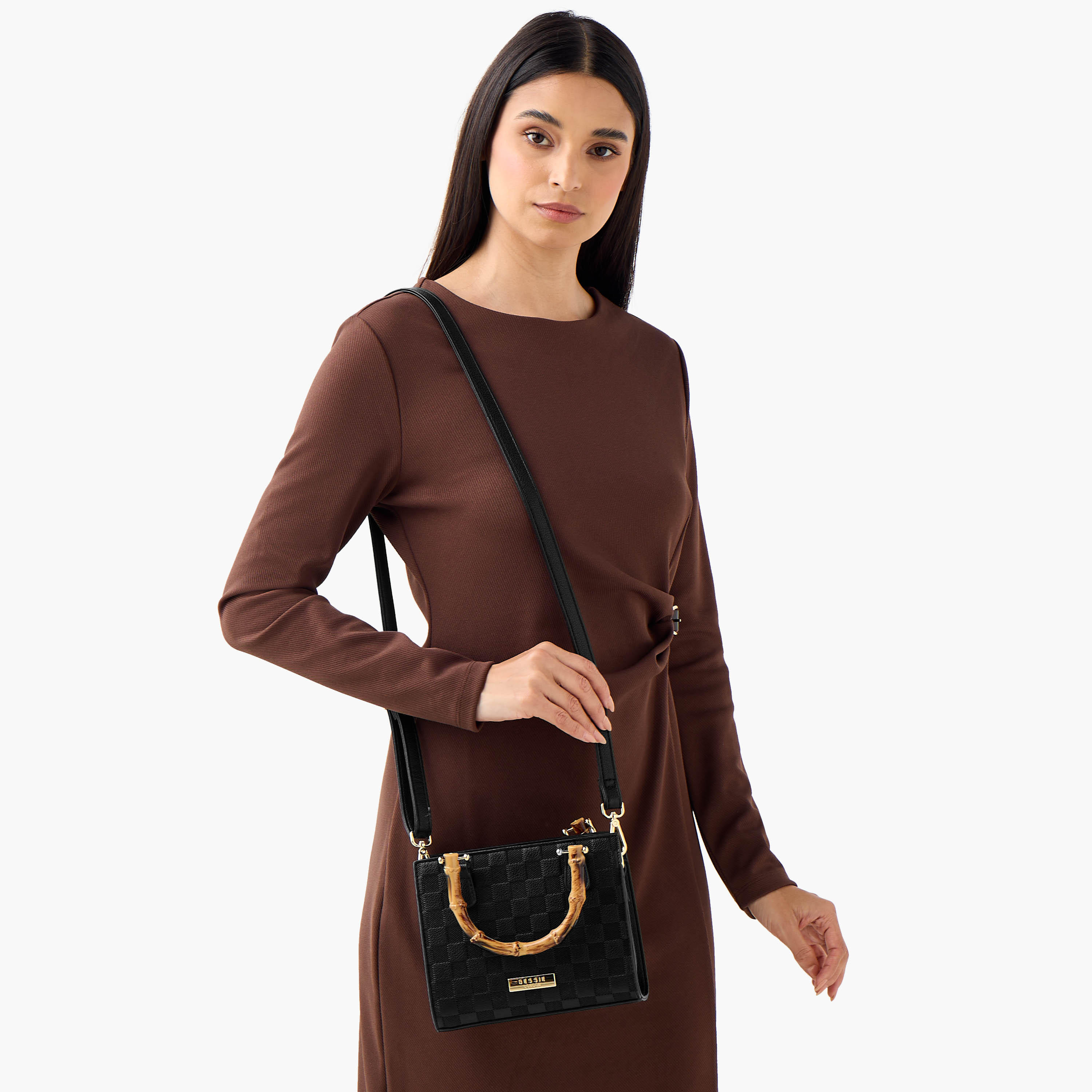 شنطة توتي بارزة الملمس بحزام قابل للفصل من بيسي لندن-women-bagsandwallets-handbags-image-2