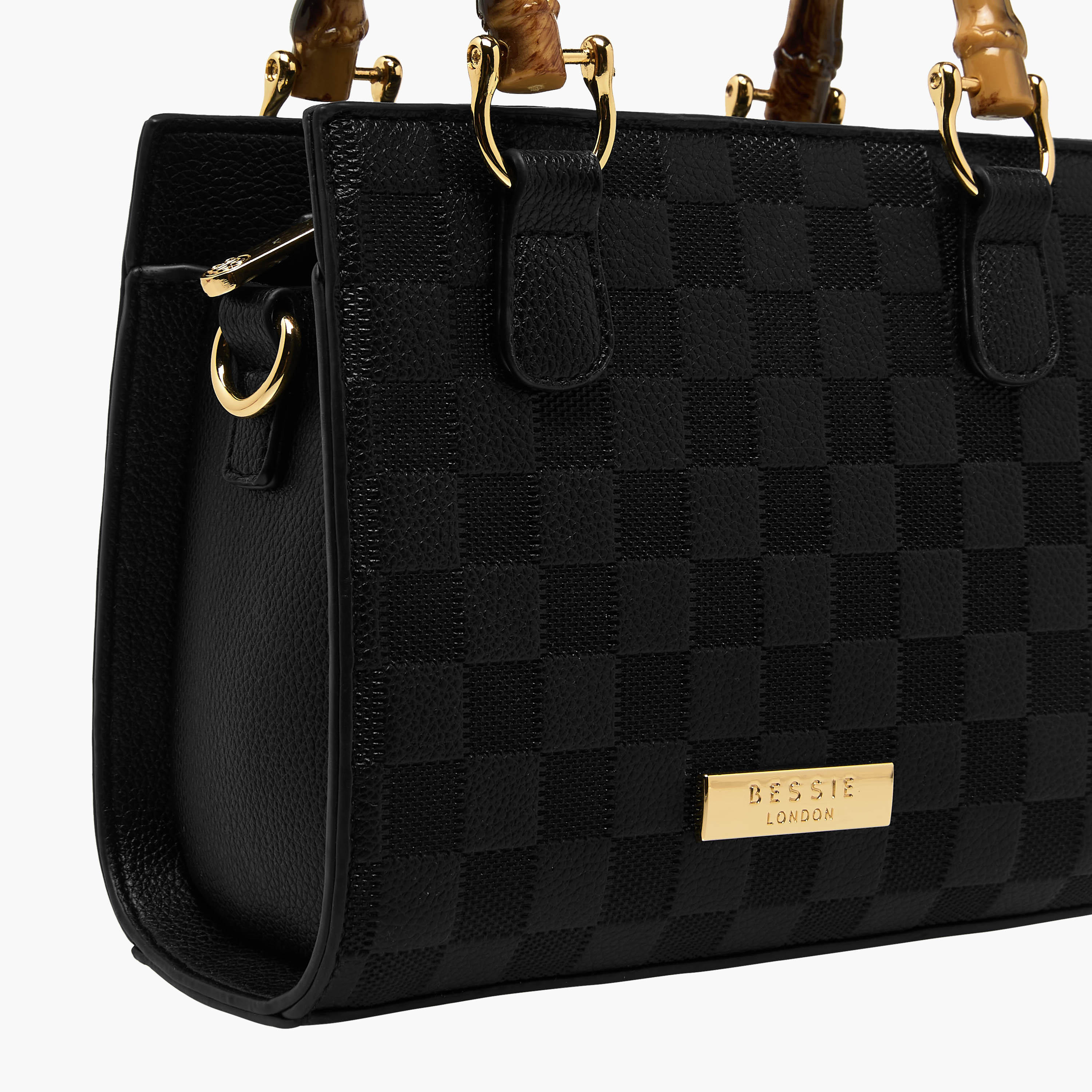 شنطة توتي بارزة الملمس بحزام قابل للفصل من بيسي لندن-women-bagsandwallets-handbags-image-5