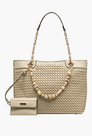 شنطة توتي بارزة الملمس مع شنطة صغيرة من بيسي لندن-women-bagsandwallets-handbags-image-1