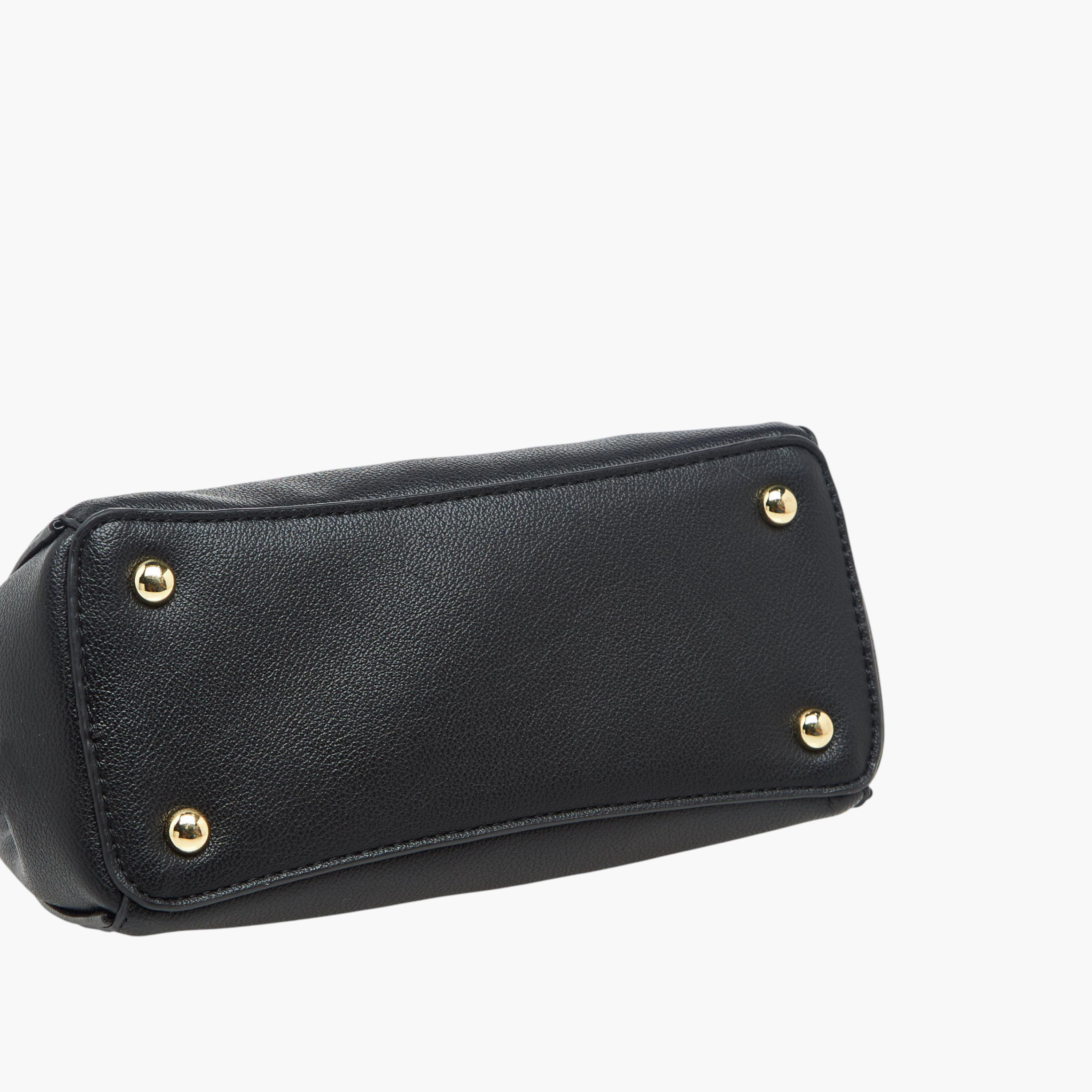Bessie London Textured Tote Bag with Detachable Chain Strap-women-bagsandwallets-handbags-image-7