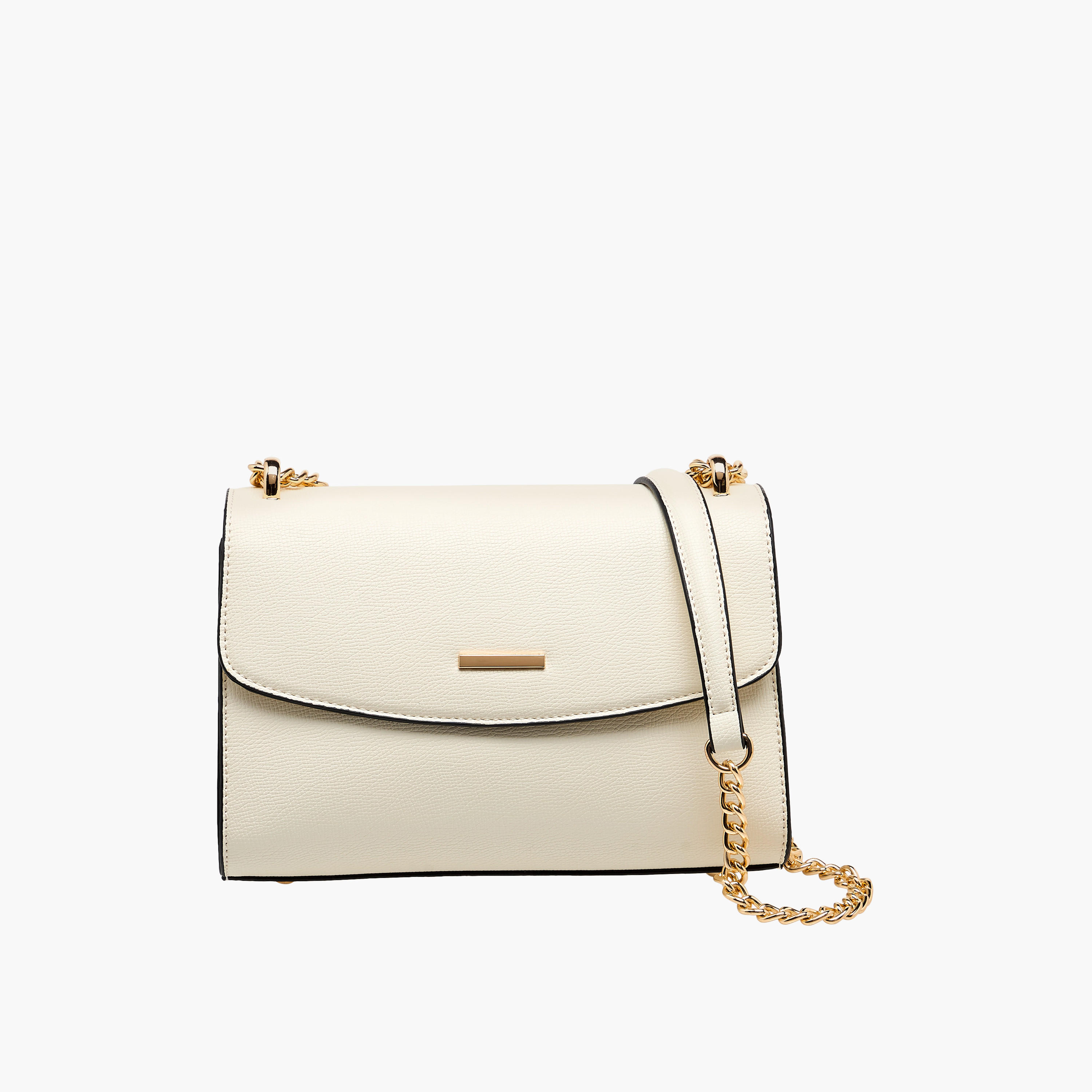 Sasha Jul Textured Crossbody Bag with Chain Strap-women-bagsandwallets-handbags-image-1