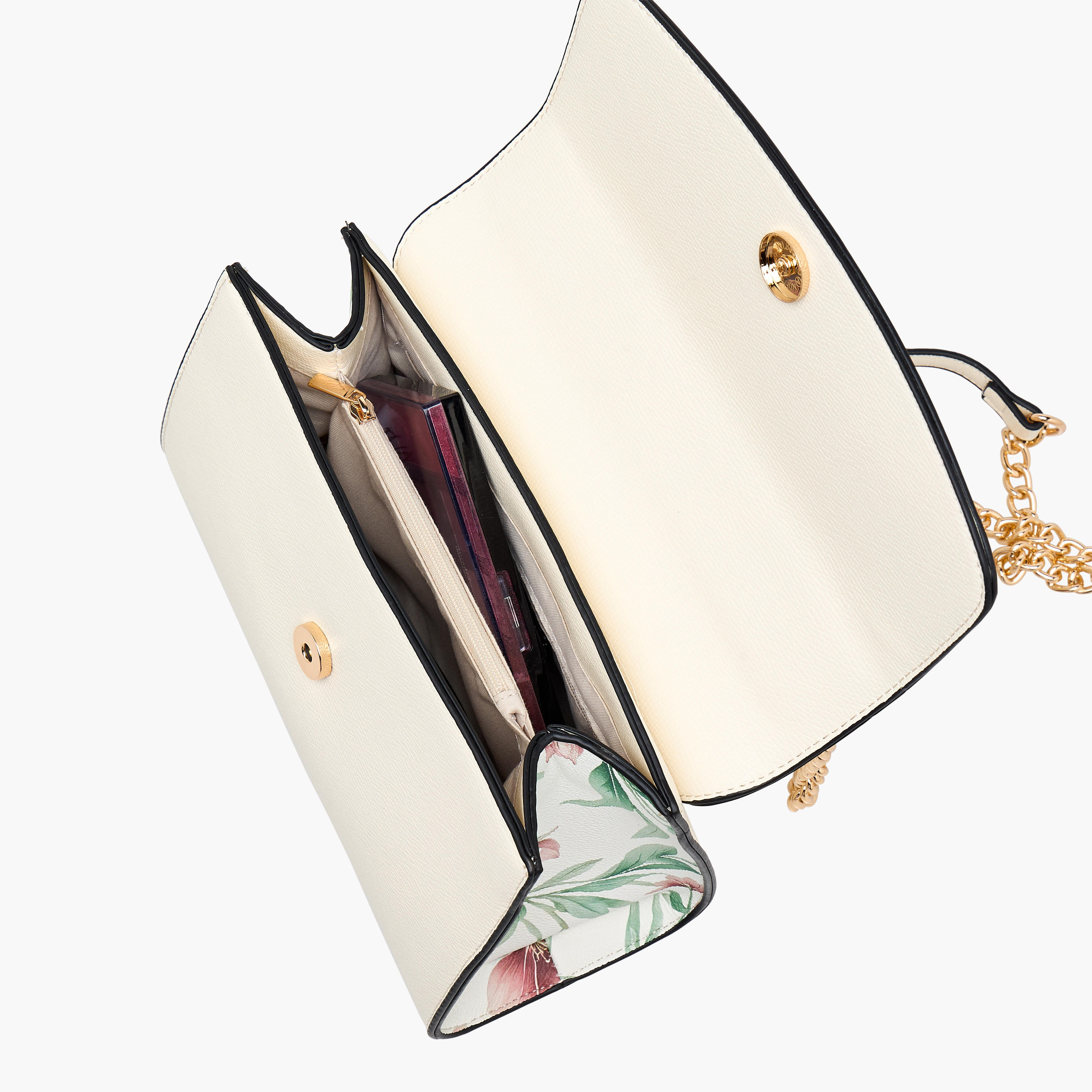Sasha Jul Textured Crossbody Bag with Chain Strap-women-bagsandwallets-handbags-image-8