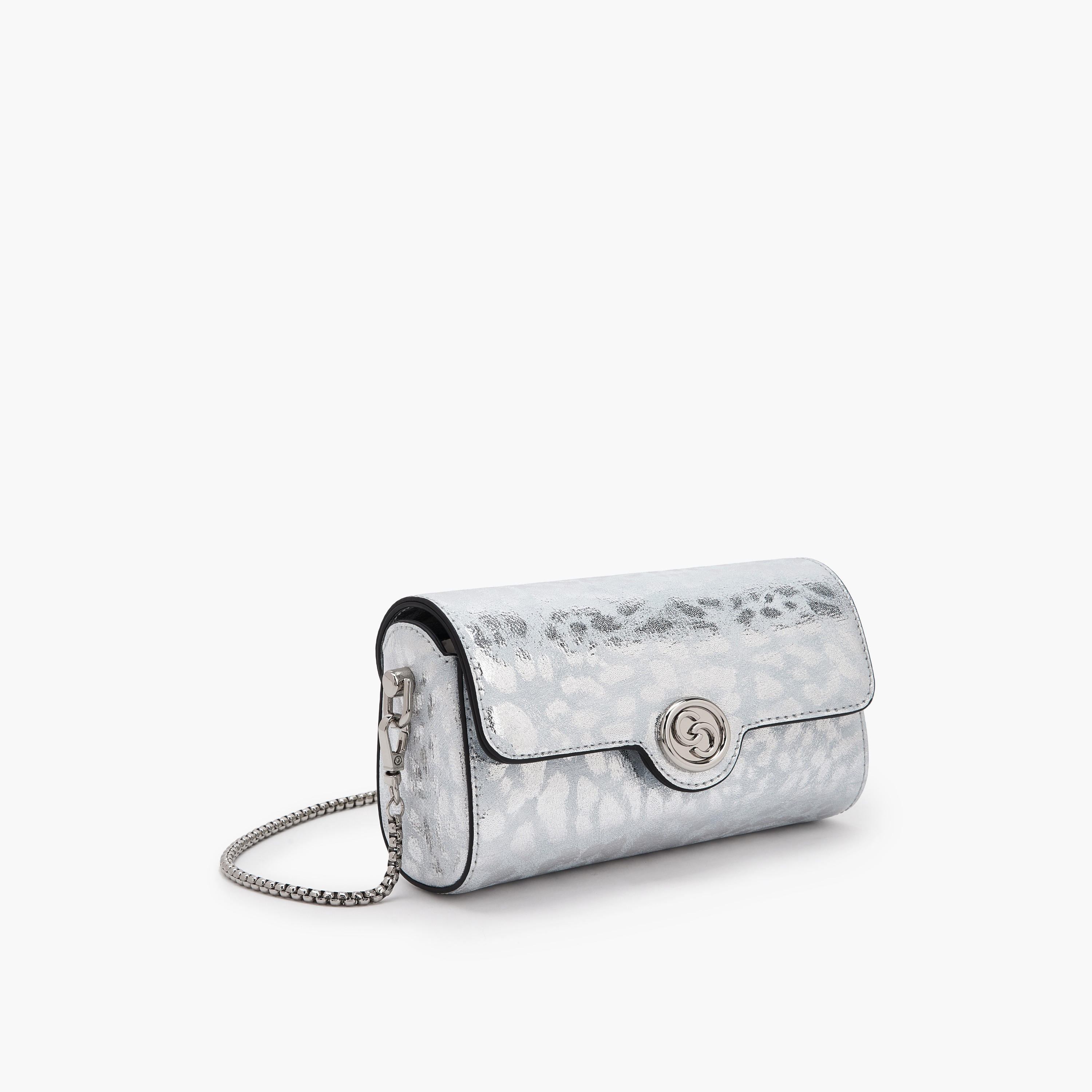 Celeste Metallic Print Crossbody Bag with Chain Strap-women-bagsandwallets-handbags-image-4