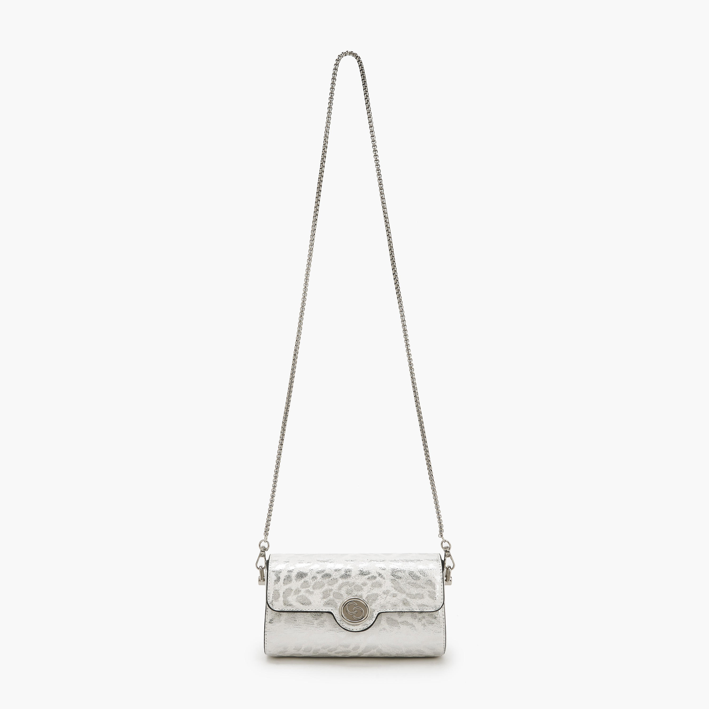 Celeste Metallic Print Crossbody Bag with Chain Strap-women-bagsandwallets-handbags-image-3