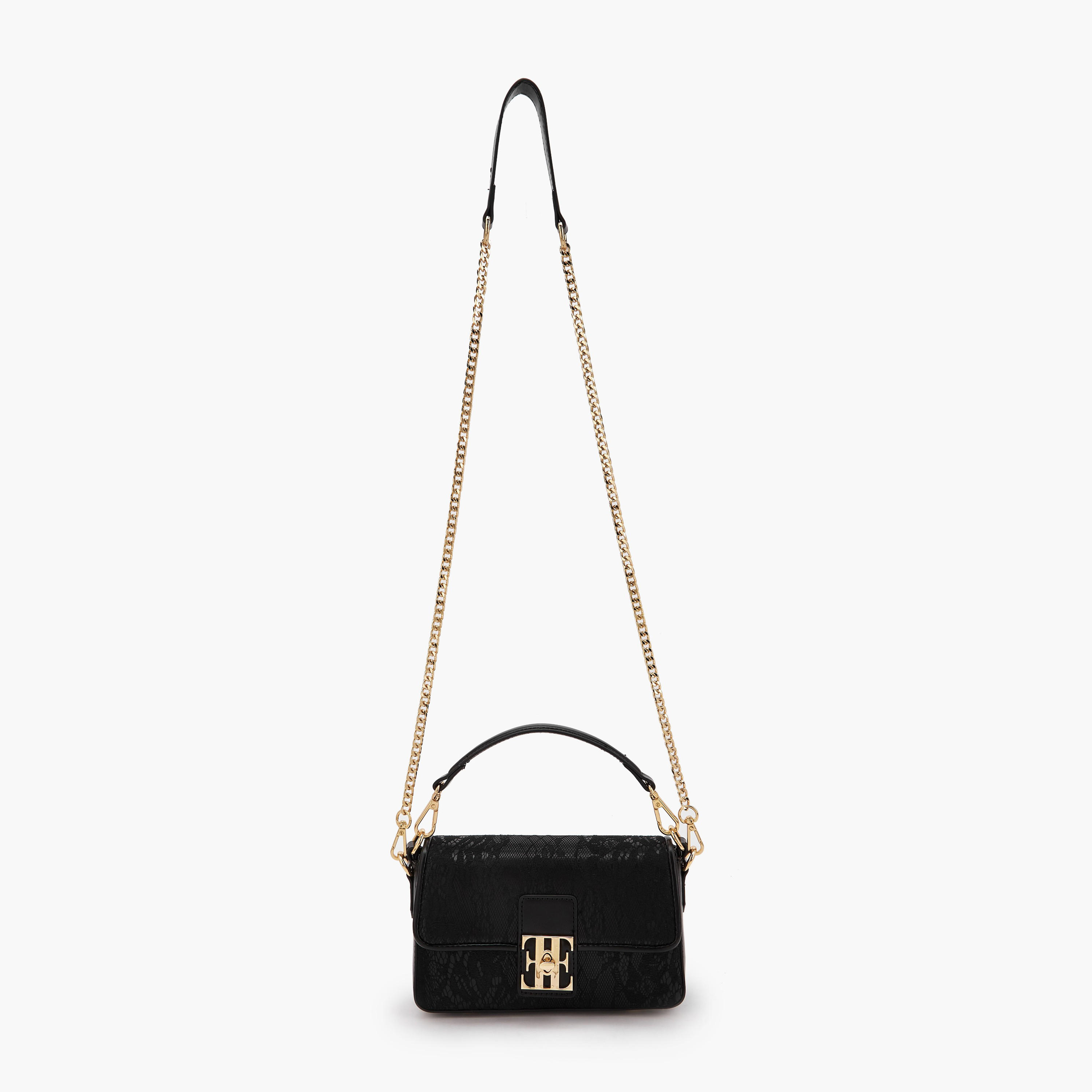 Elle Lace Textured Crossbody Bag with Detachable Strap-women-bagsandwallets-handbags-image-3