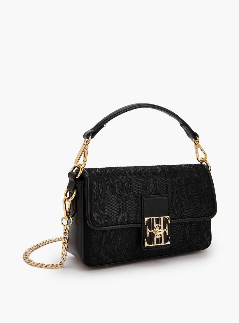 شنطة كروس بودي بارزة الملمس بتفاصيل دانتيل وحزام قابل للفصل من إيل-women-bagsandwallets-handbags-image-4