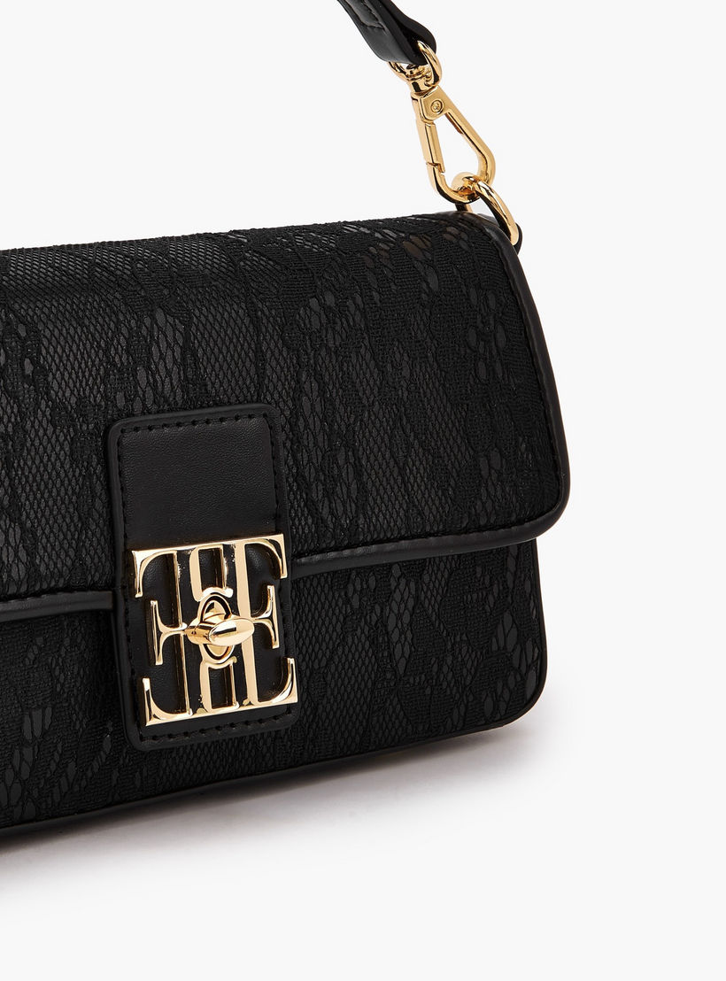 شنطة كروس بودي بارزة الملمس بتفاصيل دانتيل وحزام قابل للفصل من إيل-women-bagsandwallets-handbags-image-5