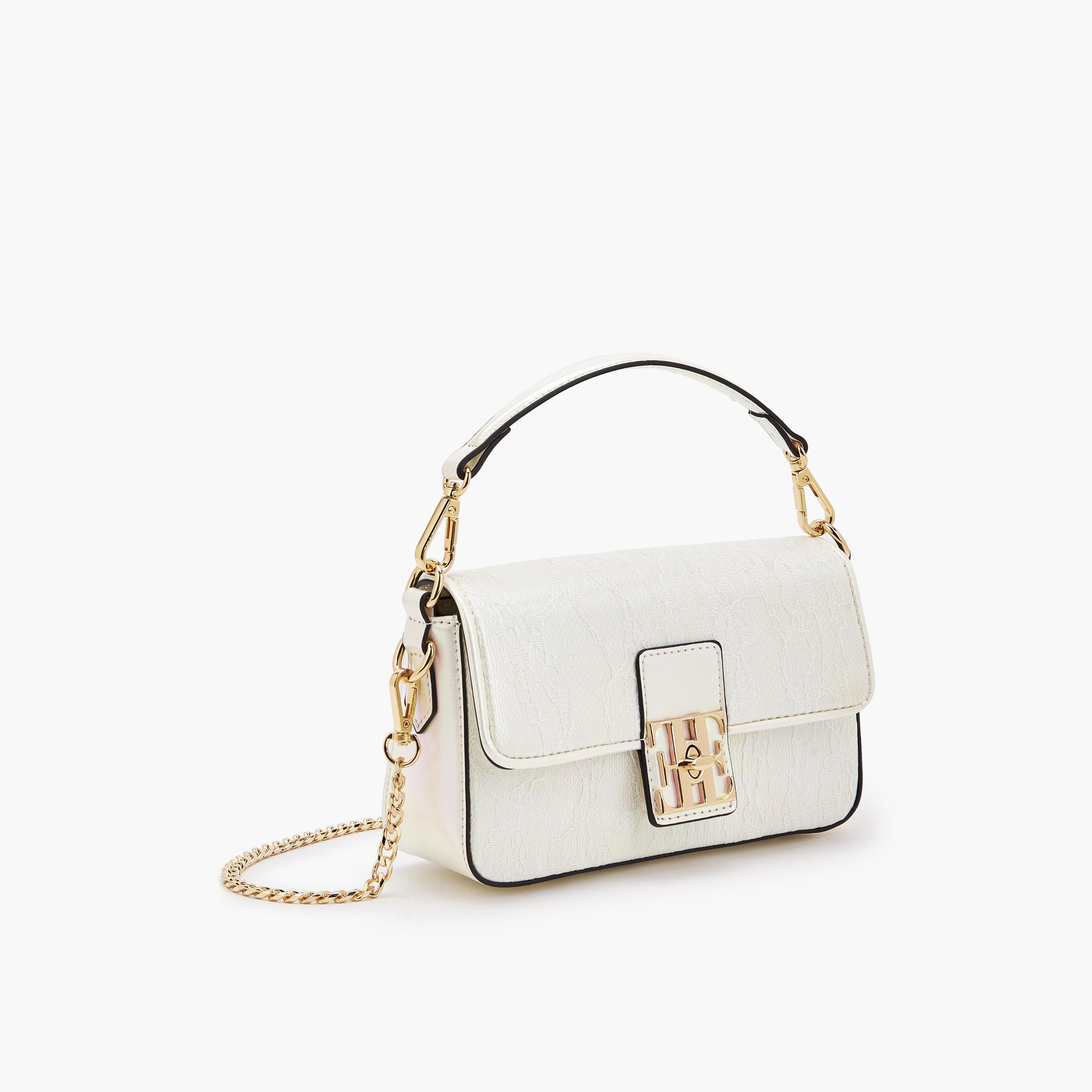Elle Lace Textured Crossbody Bag with Detachable Strap-women-bagsandwallets-handbags-image-4