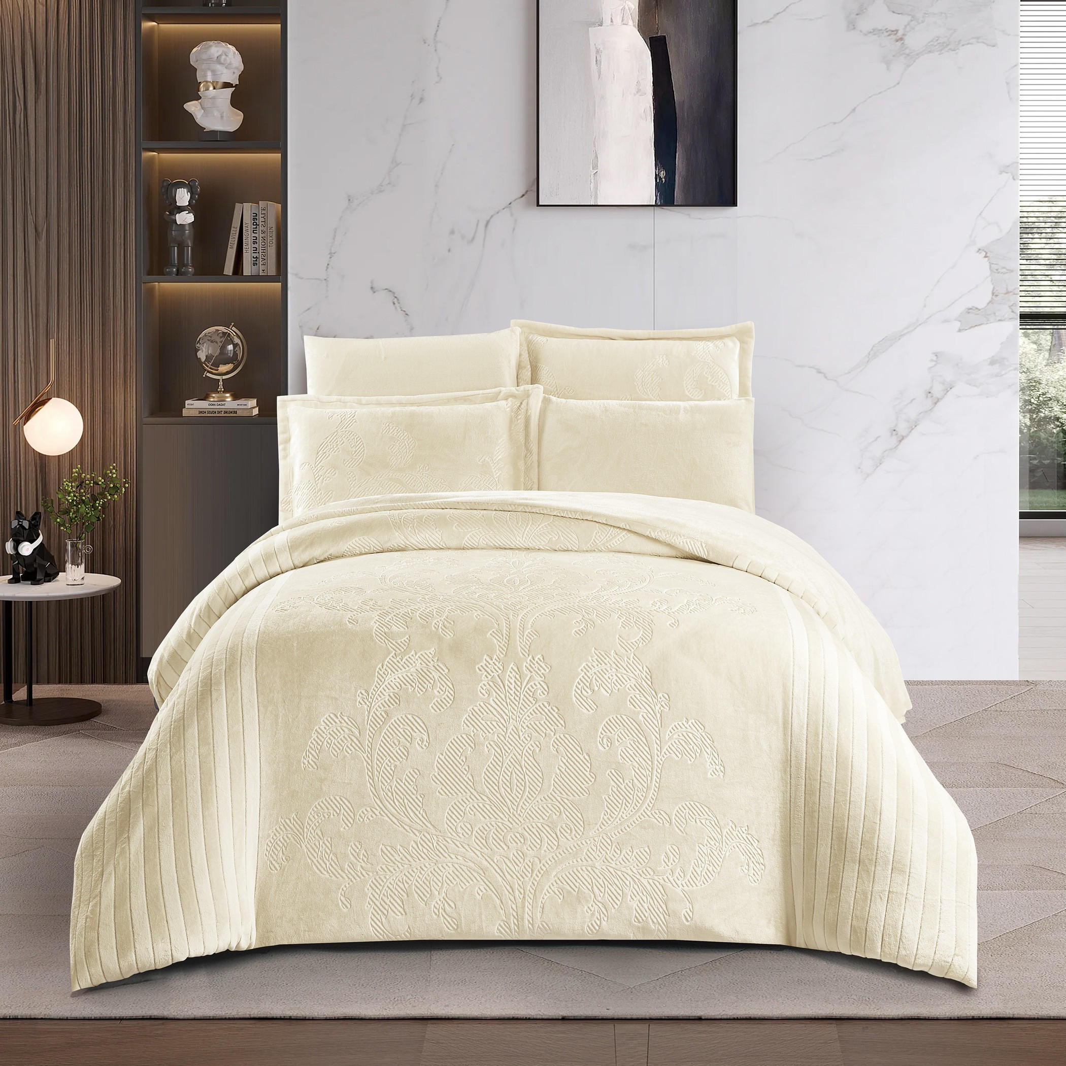 Embossed Velvet Comforter Set King-household-bedding-comfortersandbedspreads-comforters-image-1