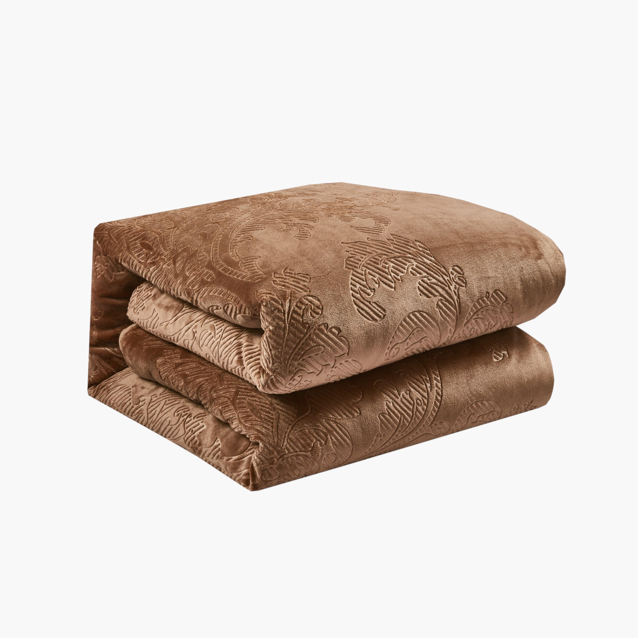 طقم لحاف مخملي منقوش، حجم كينج-household-bedding-comfortersandbedspreads-comforters-image-5