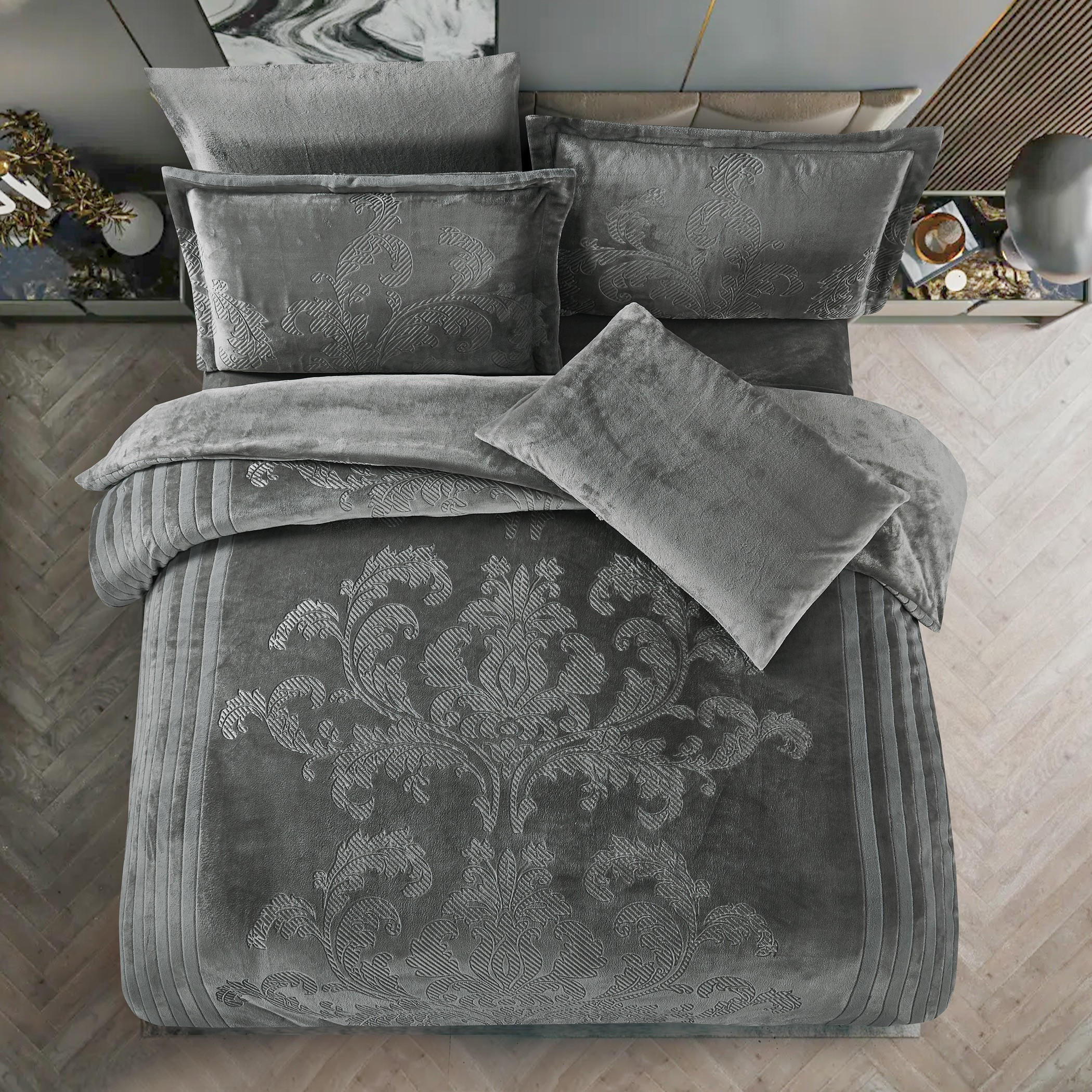 Embossed Velvet Comforter Set-household-bedding-comfortersandbedspreads-comforters-image-2