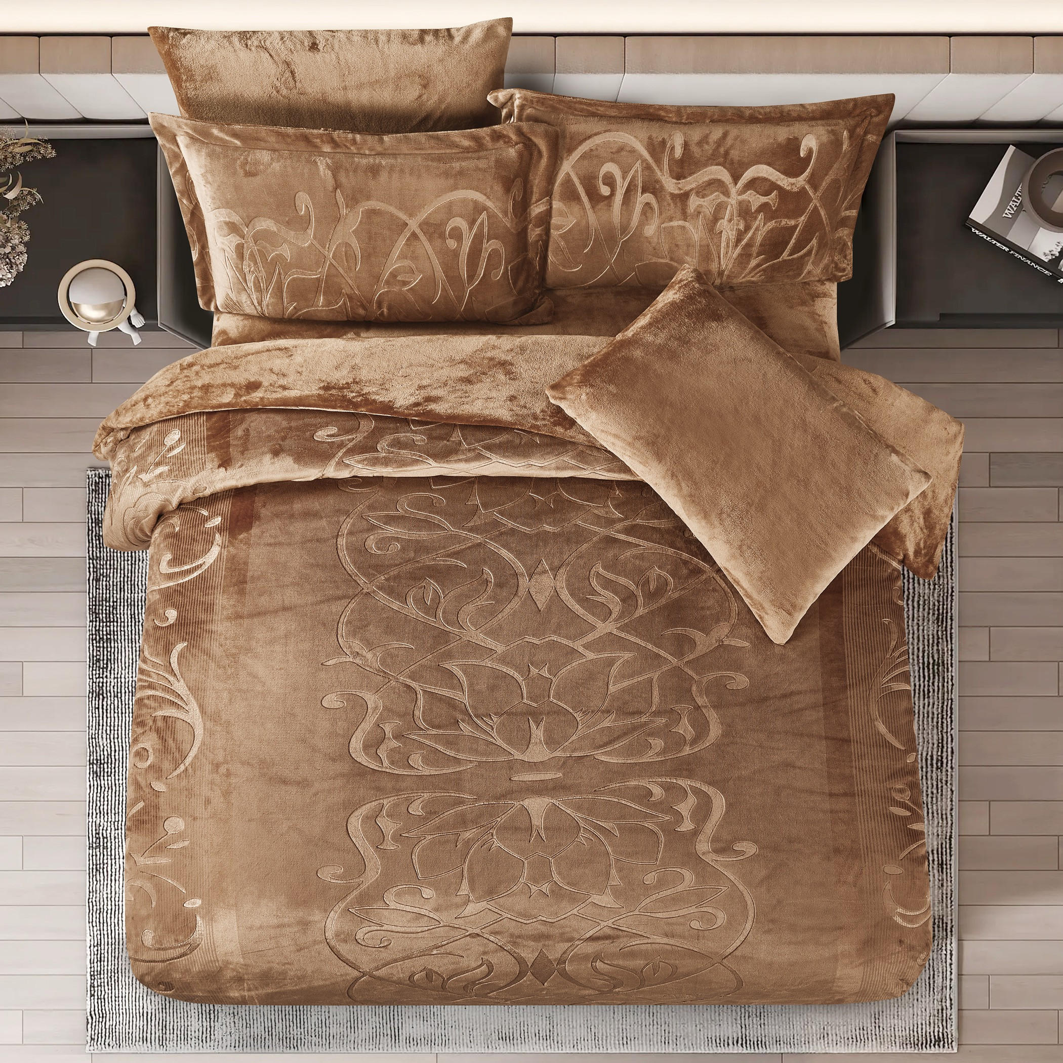 Embossed Velvet Comforter Set King-household-bedding-comfortersandbedspreads-comforters-image-2