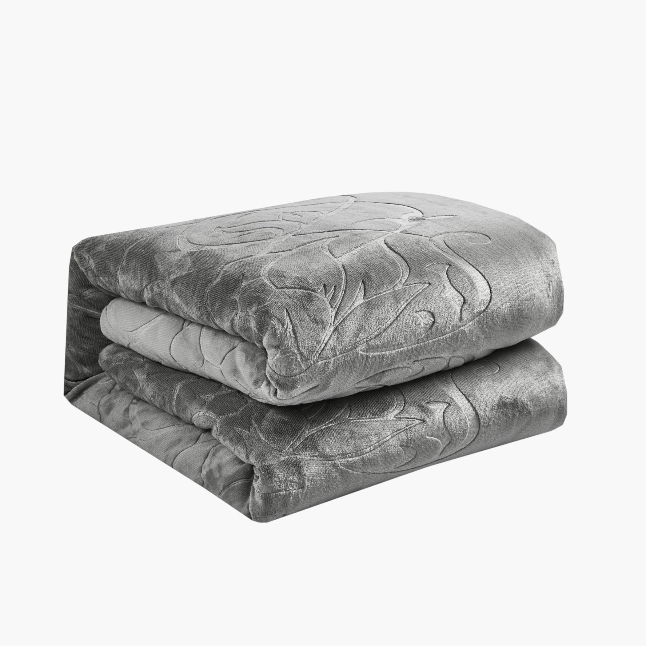Embossed Velvet Comforter Set Grey-household-bedding-comfortersandbedspreads-comforters-image-3