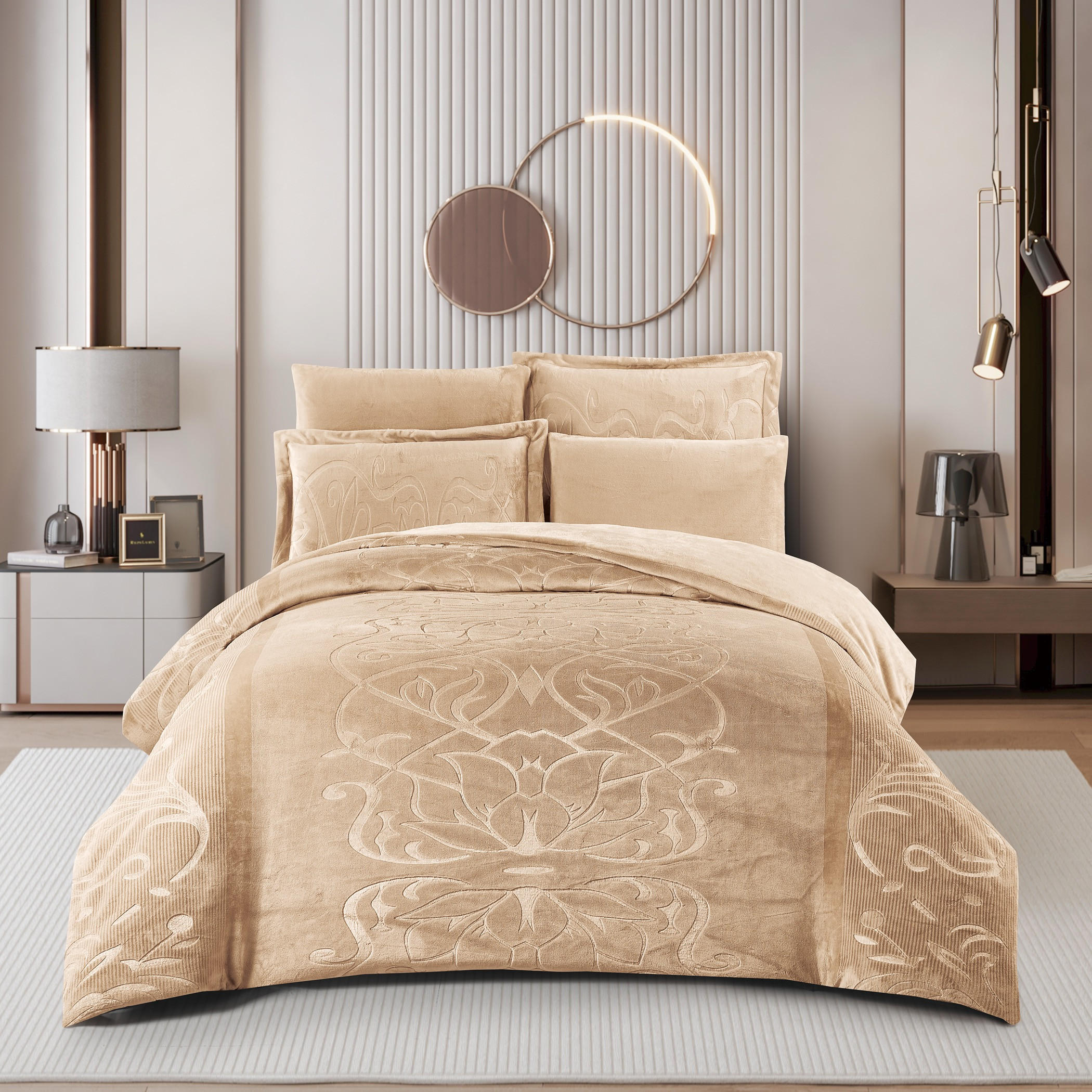 Embossed Velvet Comforter Set King-household-bedding-comfortersandbedspreads-comforters-image-1