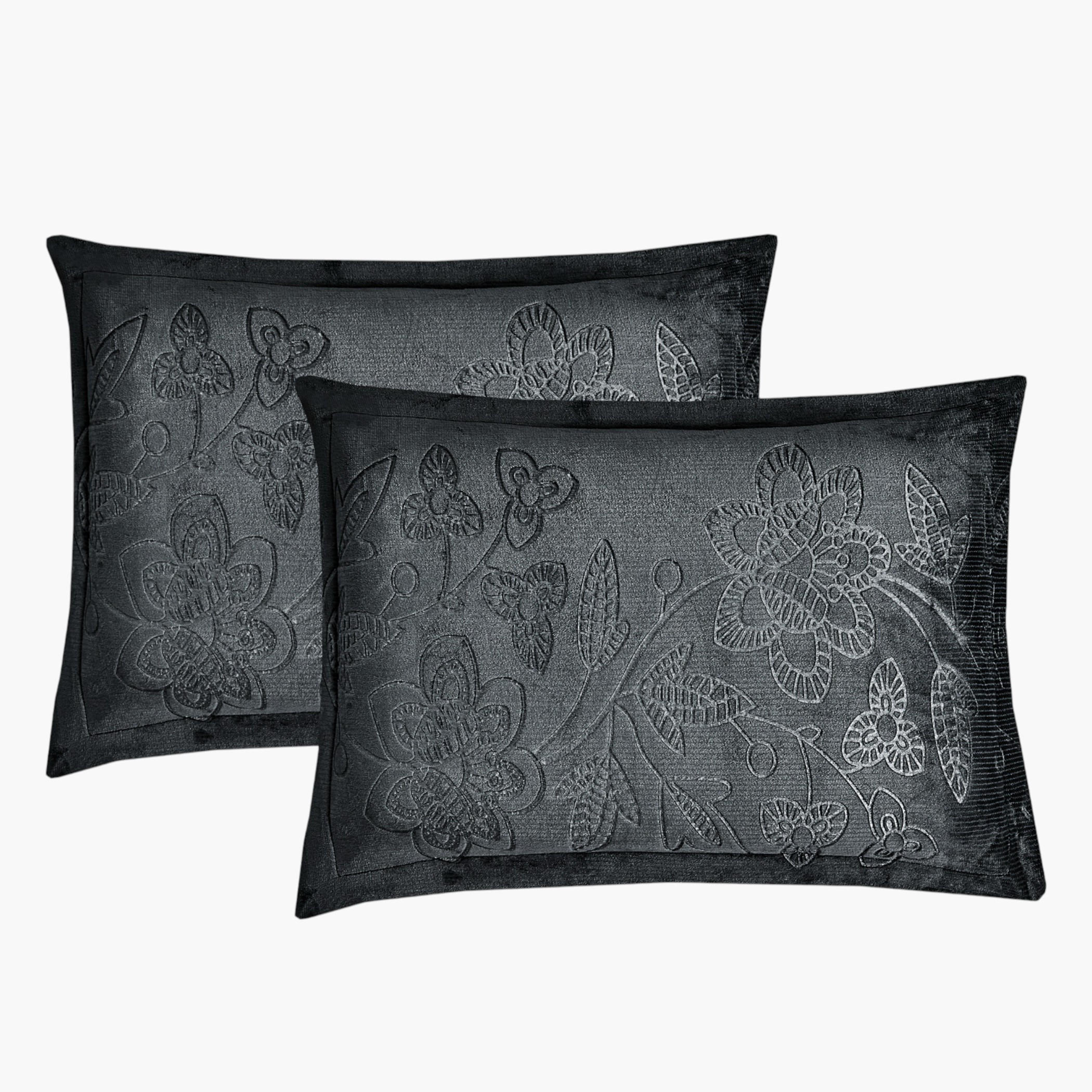 طقم لحاف مخملي منقوش كينج-household-bedding-comfortersandbedspreads-comforters-image-5