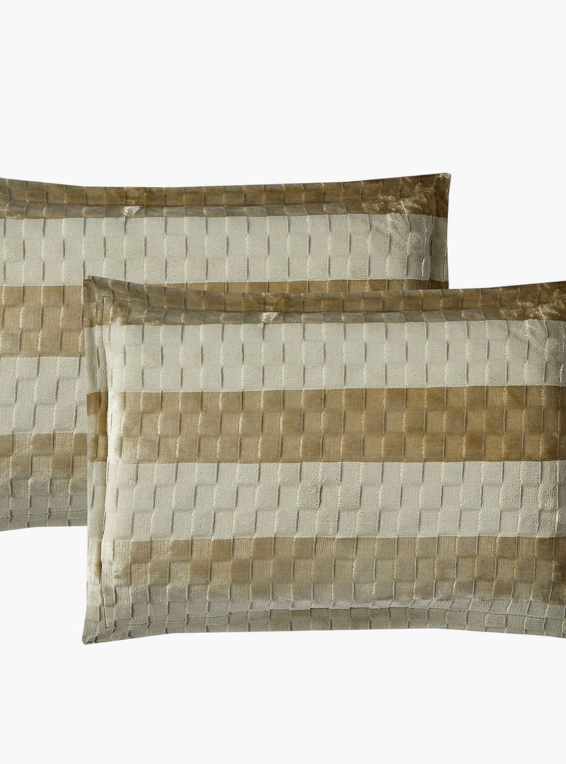 Woven Pattern Velvet Comforter Set-household-bedding-comfortersandbedspreads-comforters-image-3