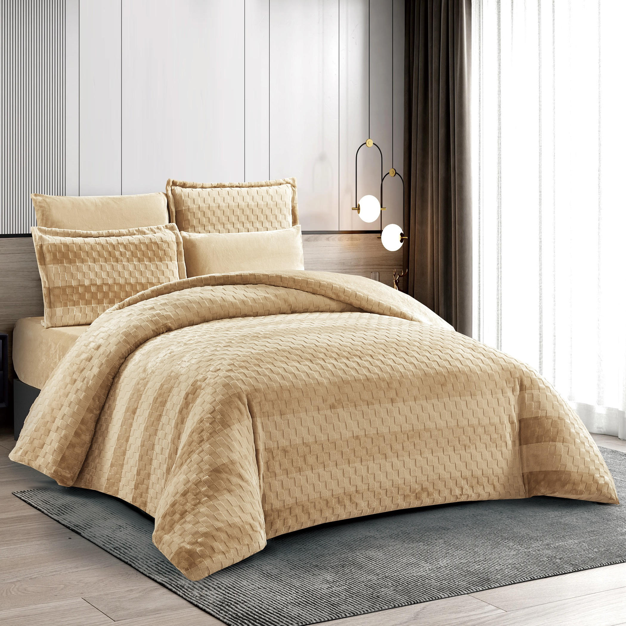 Embossed Velvet Comforter Set King-household-bedding-comfortersandbedspreads-comforters-image-4