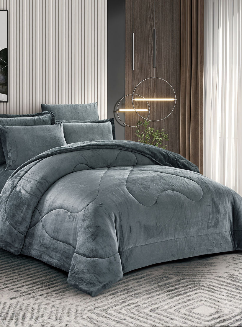 طقم لحاف مخملي فخم-household-bedding-comfortersandbedspreads-comforters-image-2