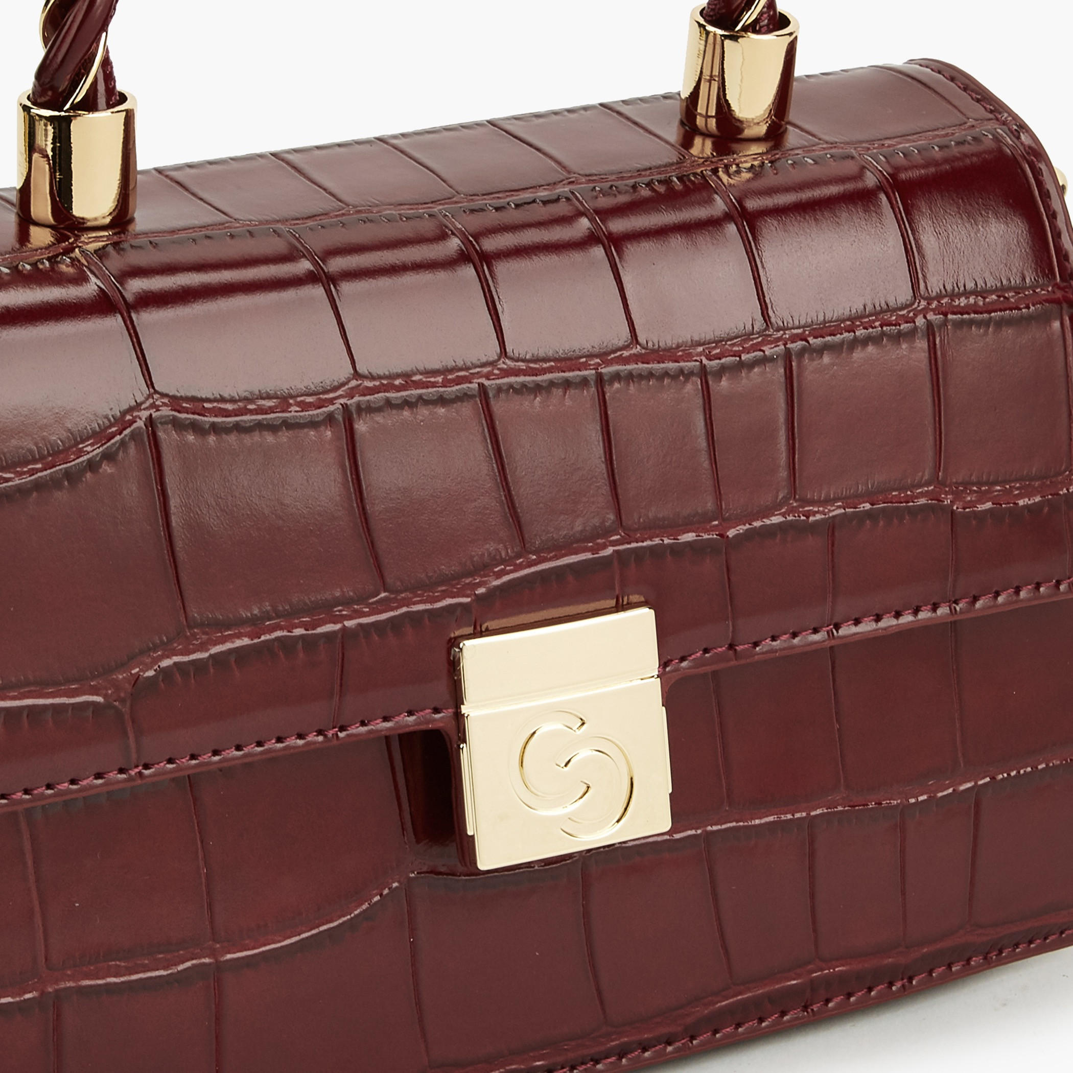 Celeste Textured Satchel Bag with Top Handle-women-bagsandwallets-handbags-image-4