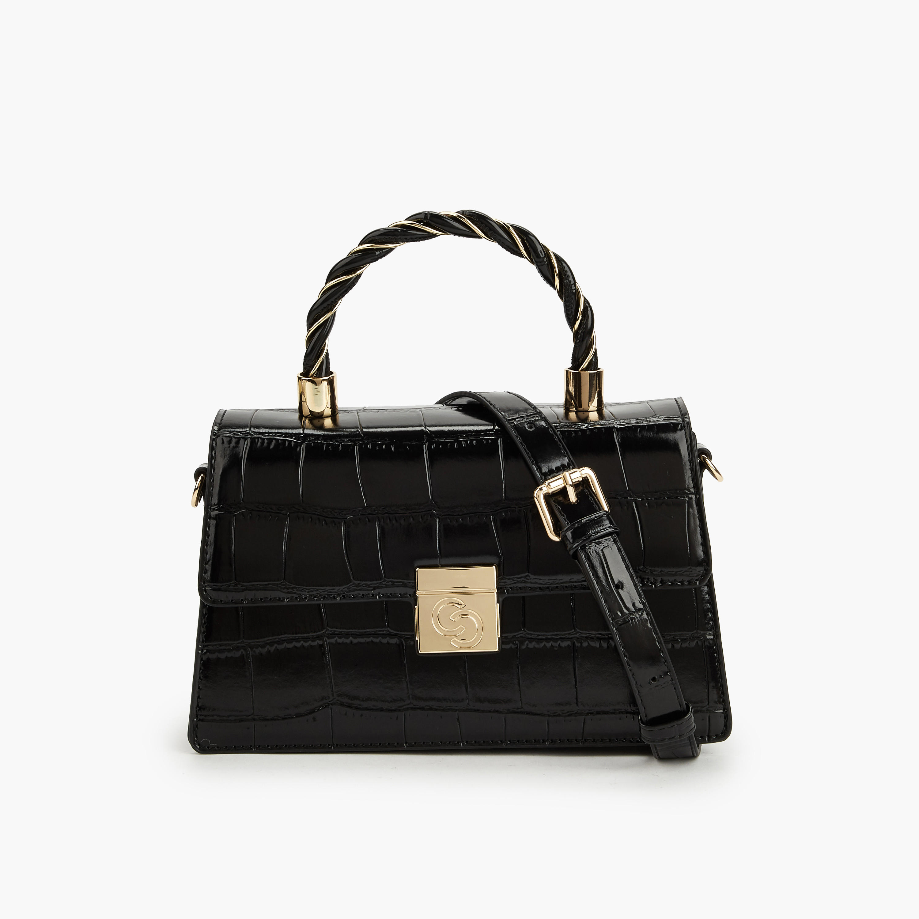 شنطة ساتشيل بارزة الملمس بمقبض علوي من سيليست-women-bagsandwallets-handbags-image-1