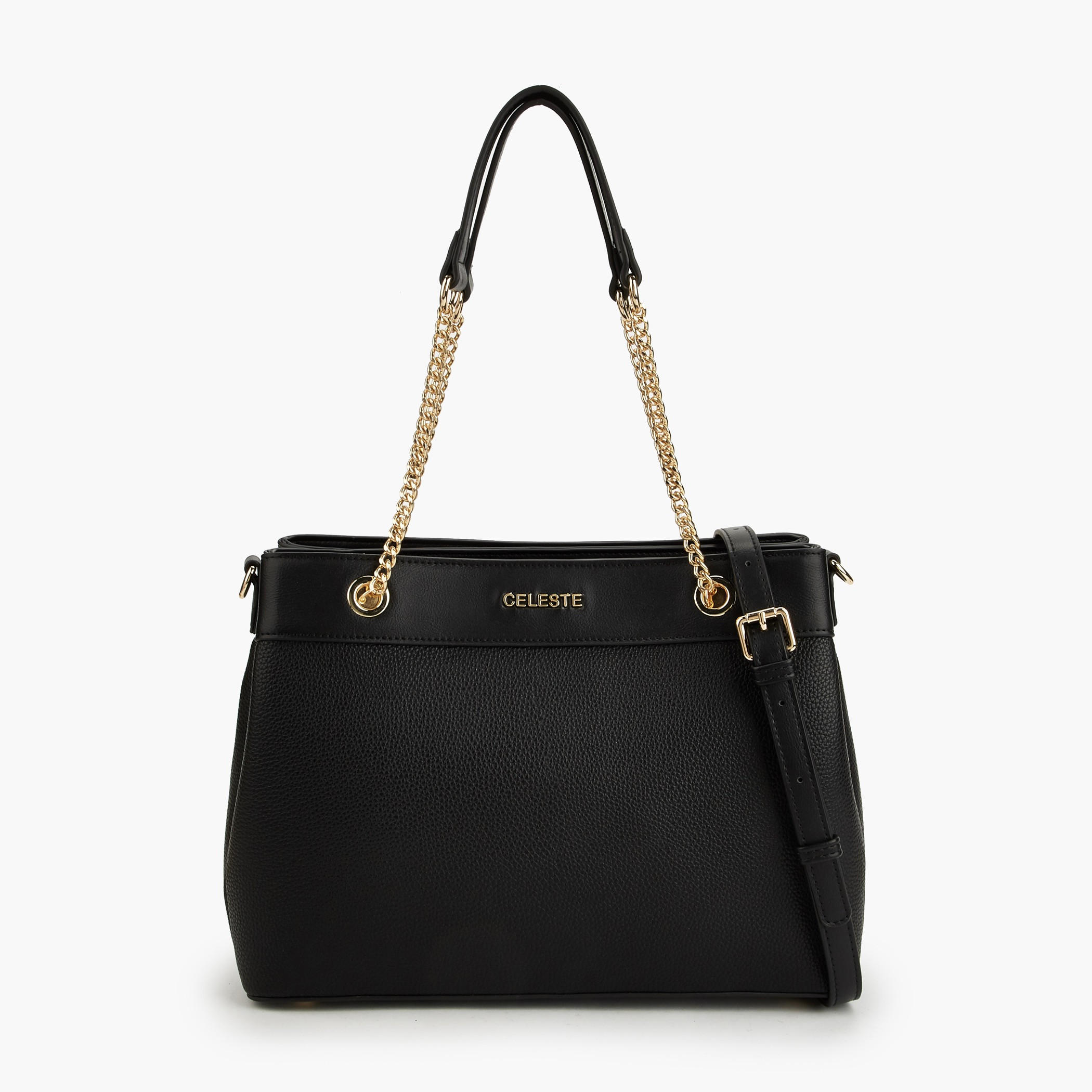 Celeste Monogram Print Tote Bag with Detachable Strap-women-bagsandwallets-handbags-image-1