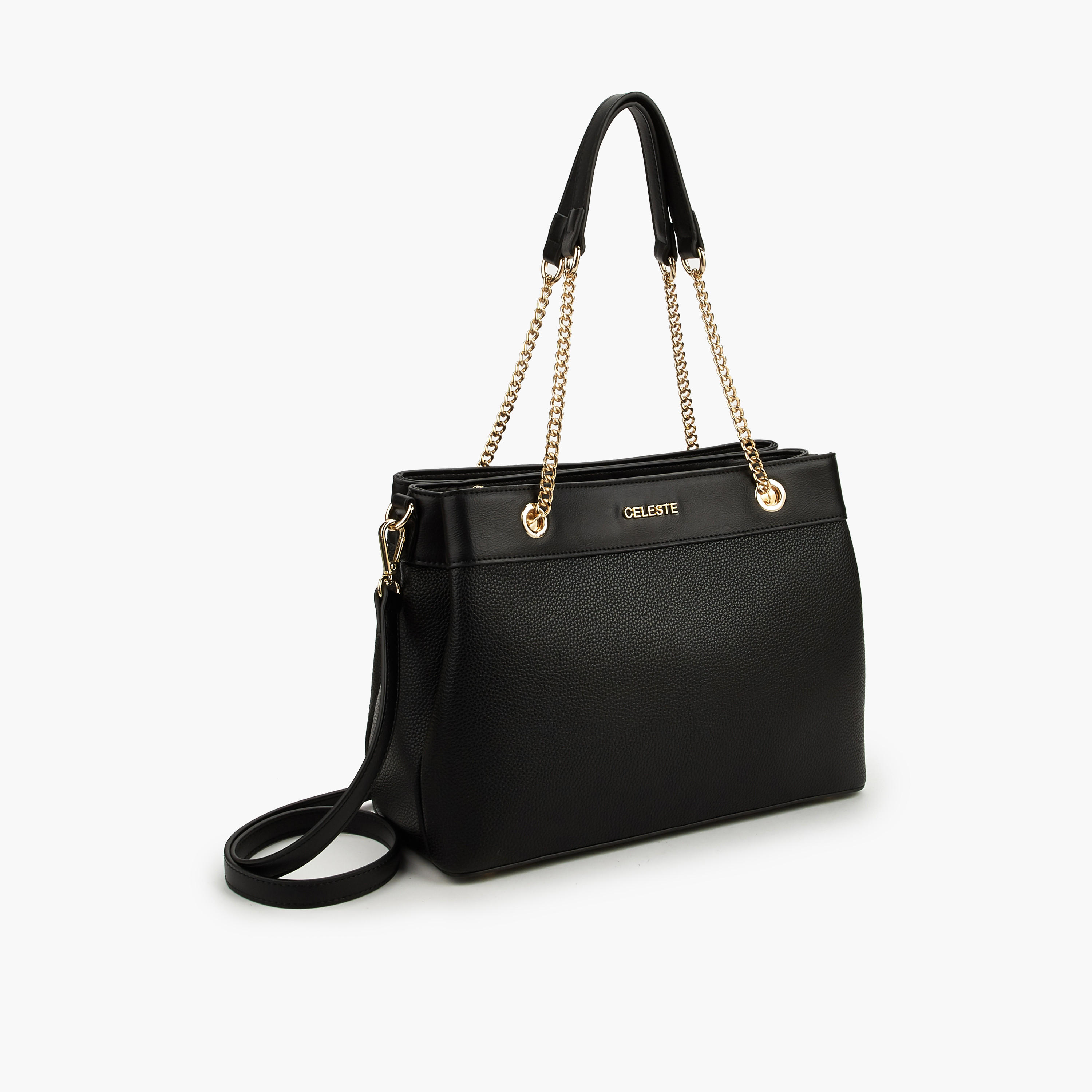 Celeste Monogram Print Tote Bag with Detachable Strap-women-bagsandwallets-handbags-image-4