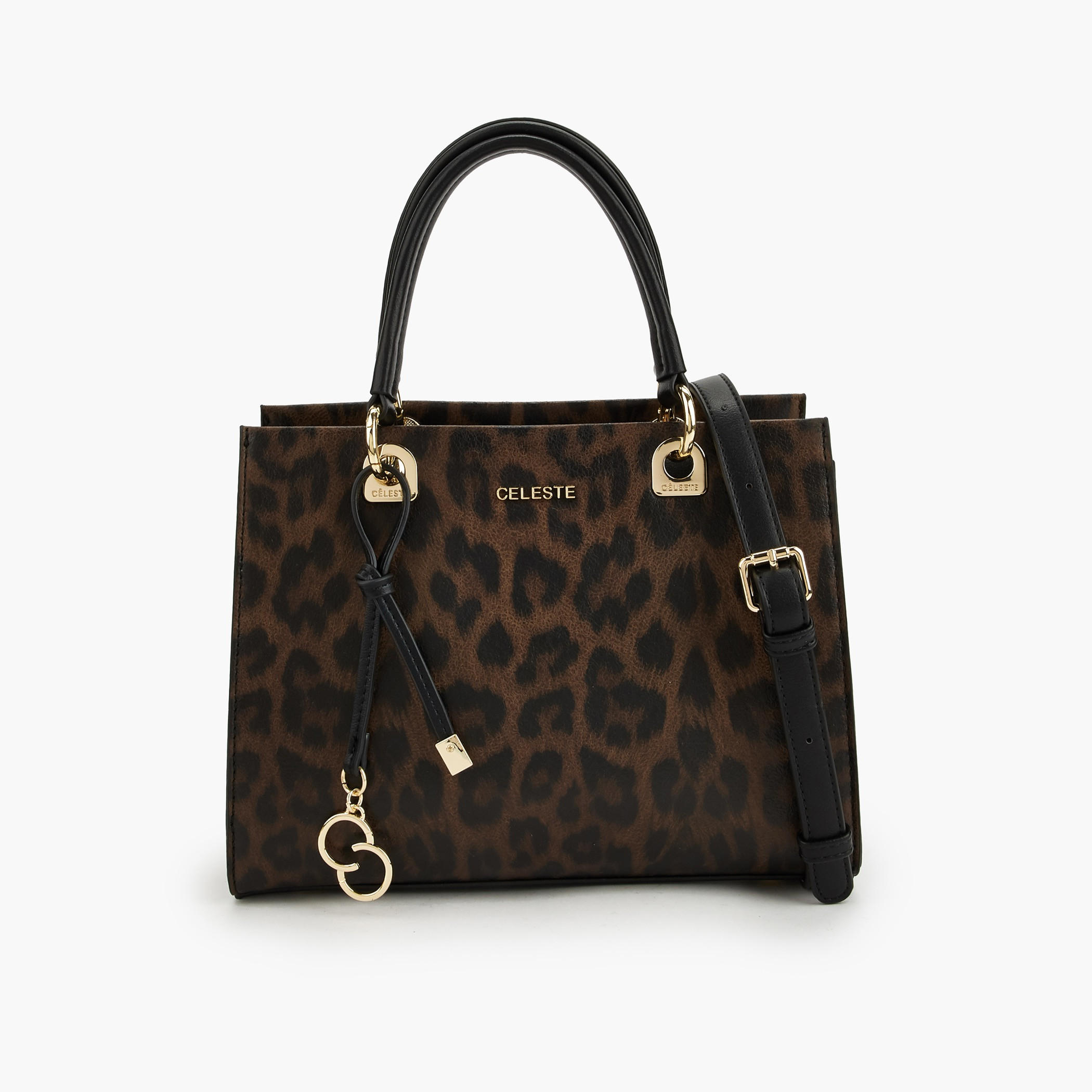 Celeste Animal Print Tote Bag with Detachable Strap-women-bagsandwallets-handbags-image-1