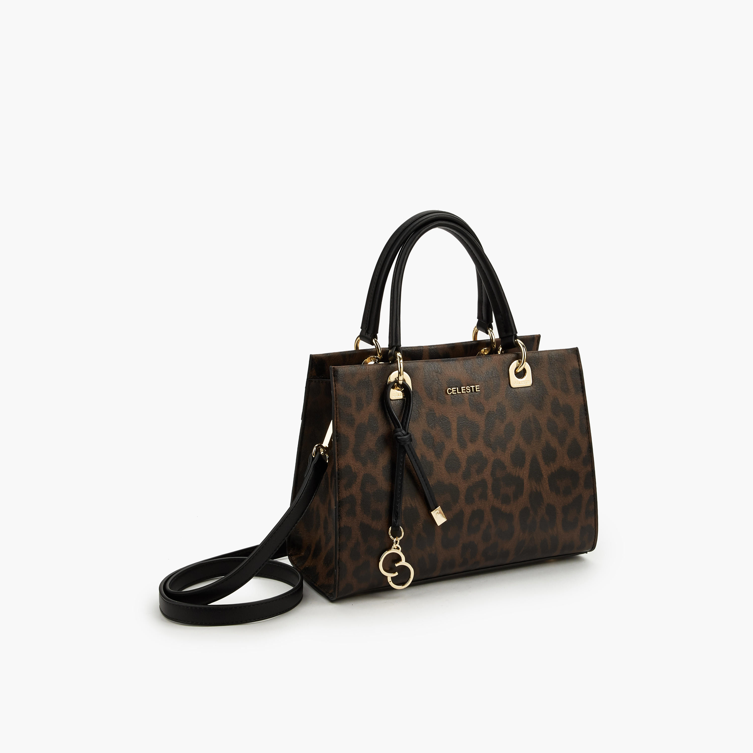 Celeste Animal Print Tote Bag with Detachable Strap-women-bagsandwallets-handbags-image-5