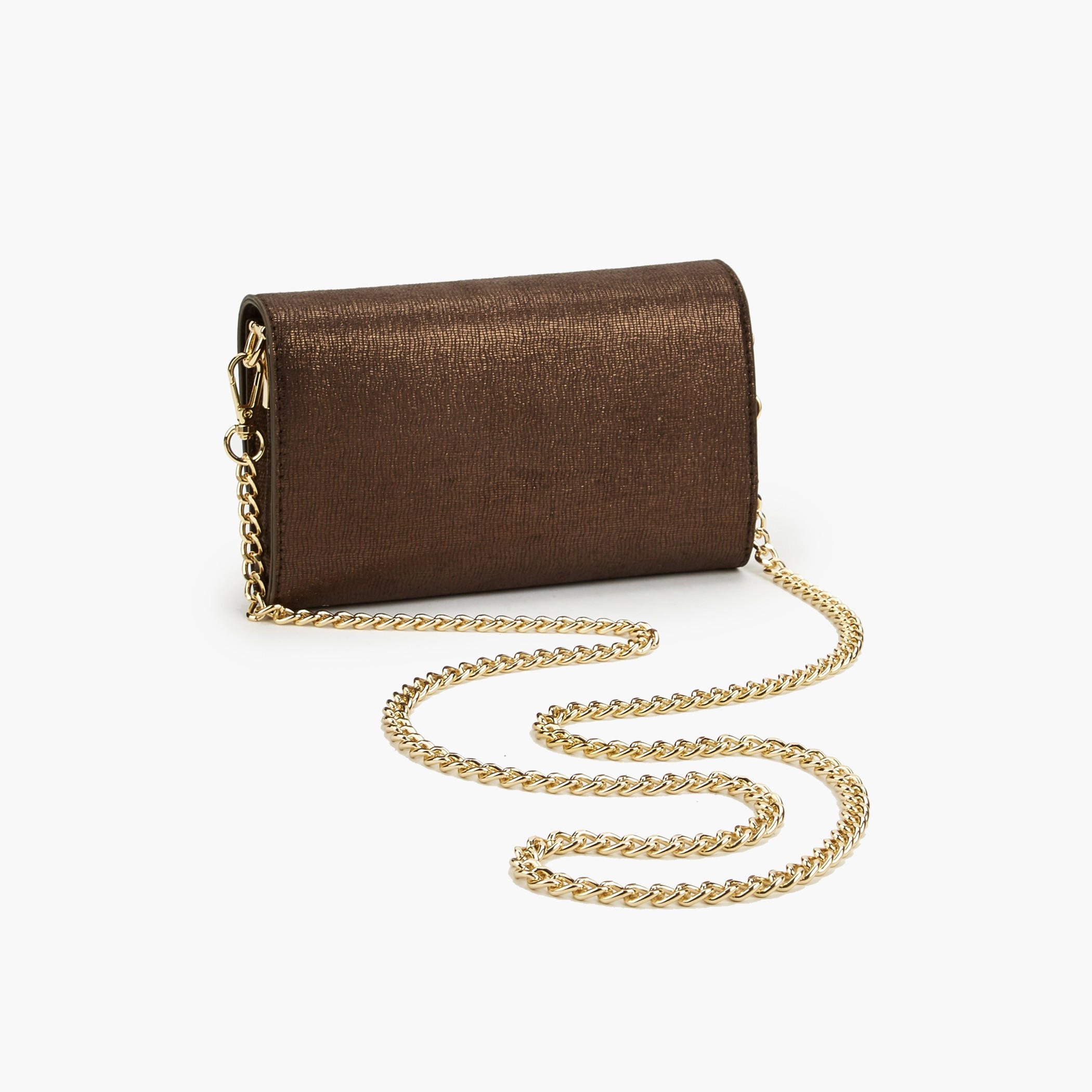 Celeste Metallic Clutch with Chain Strap-women-bagsandwallets-handbags-image-6